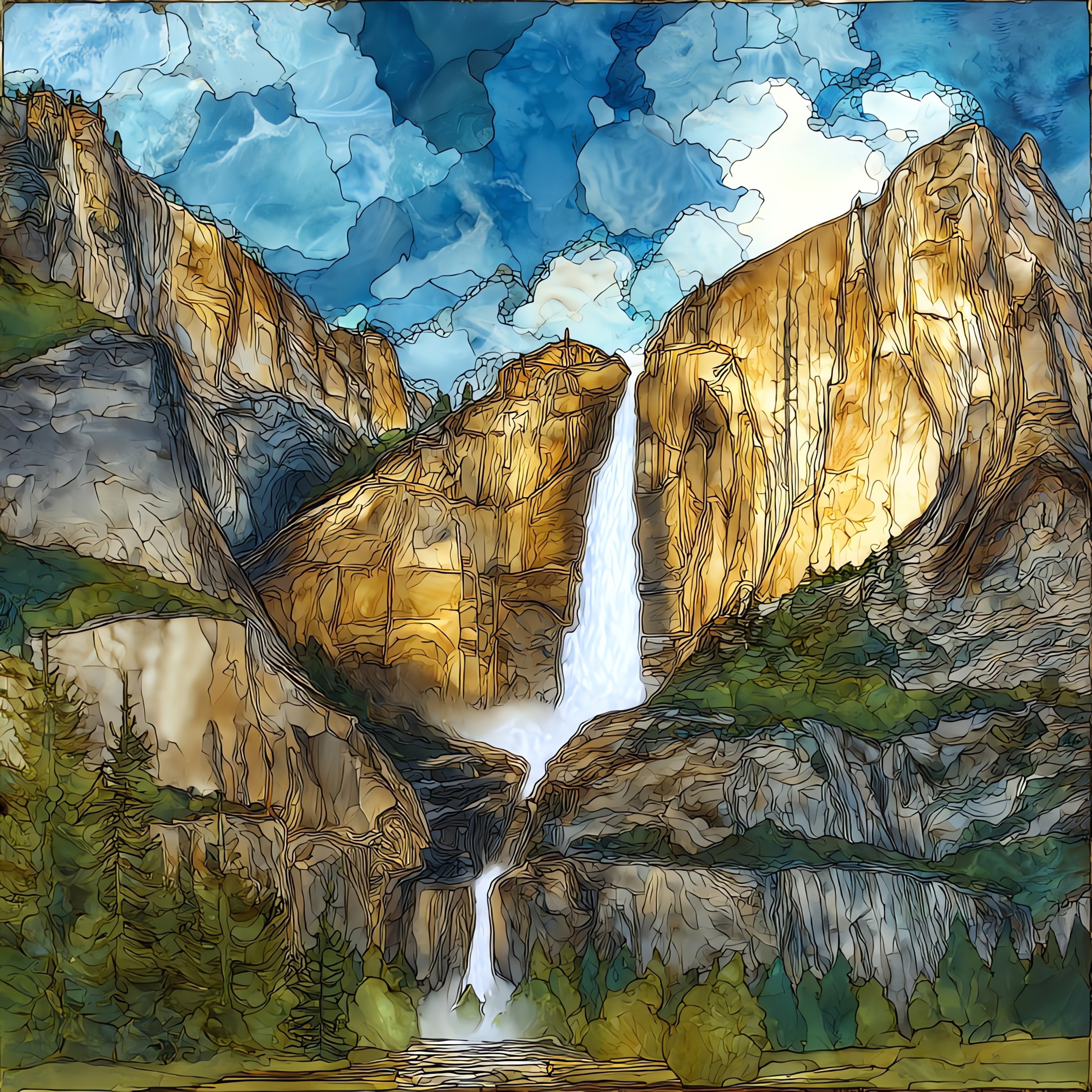 Yosemite Falls Spring