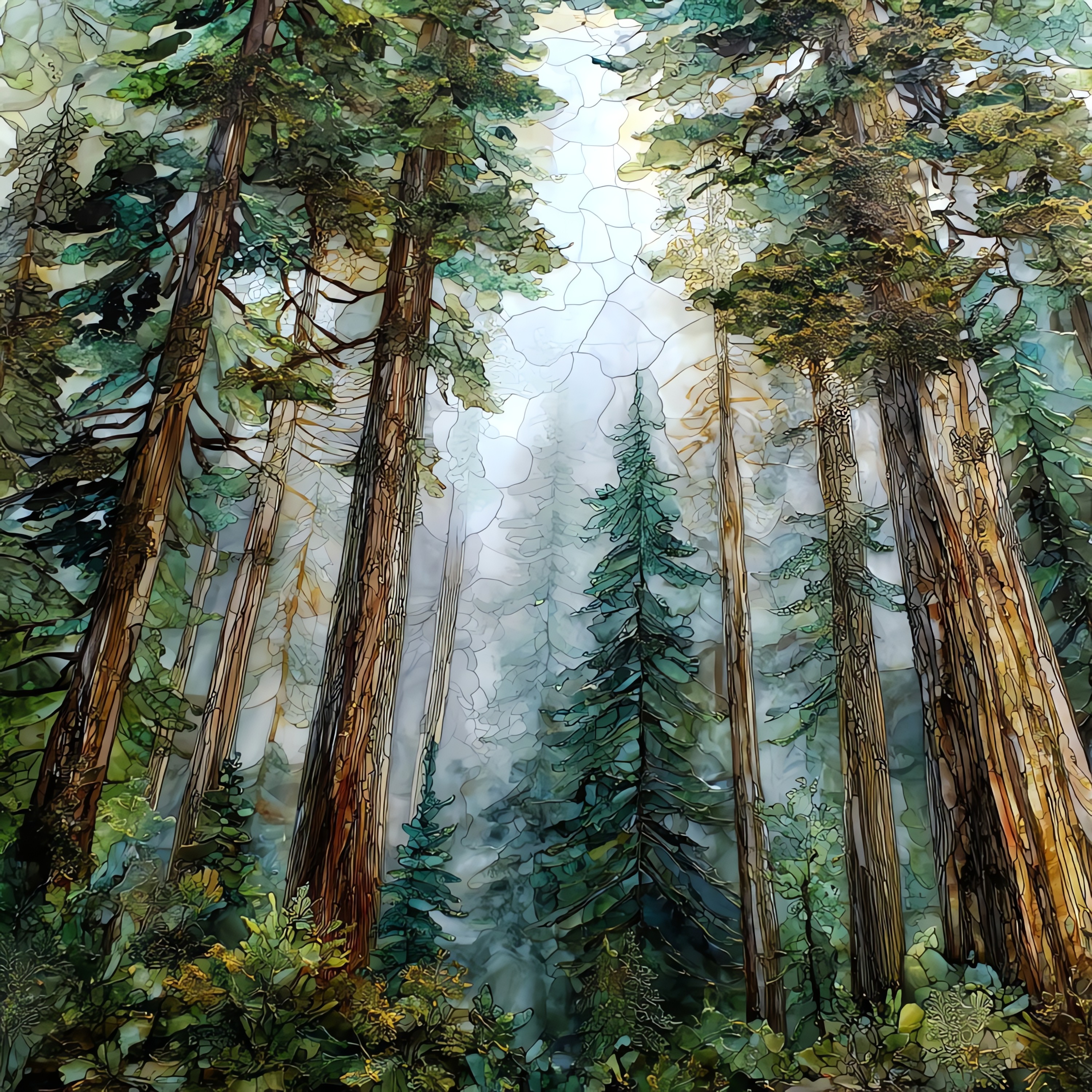 Tall Trees Grove Fog