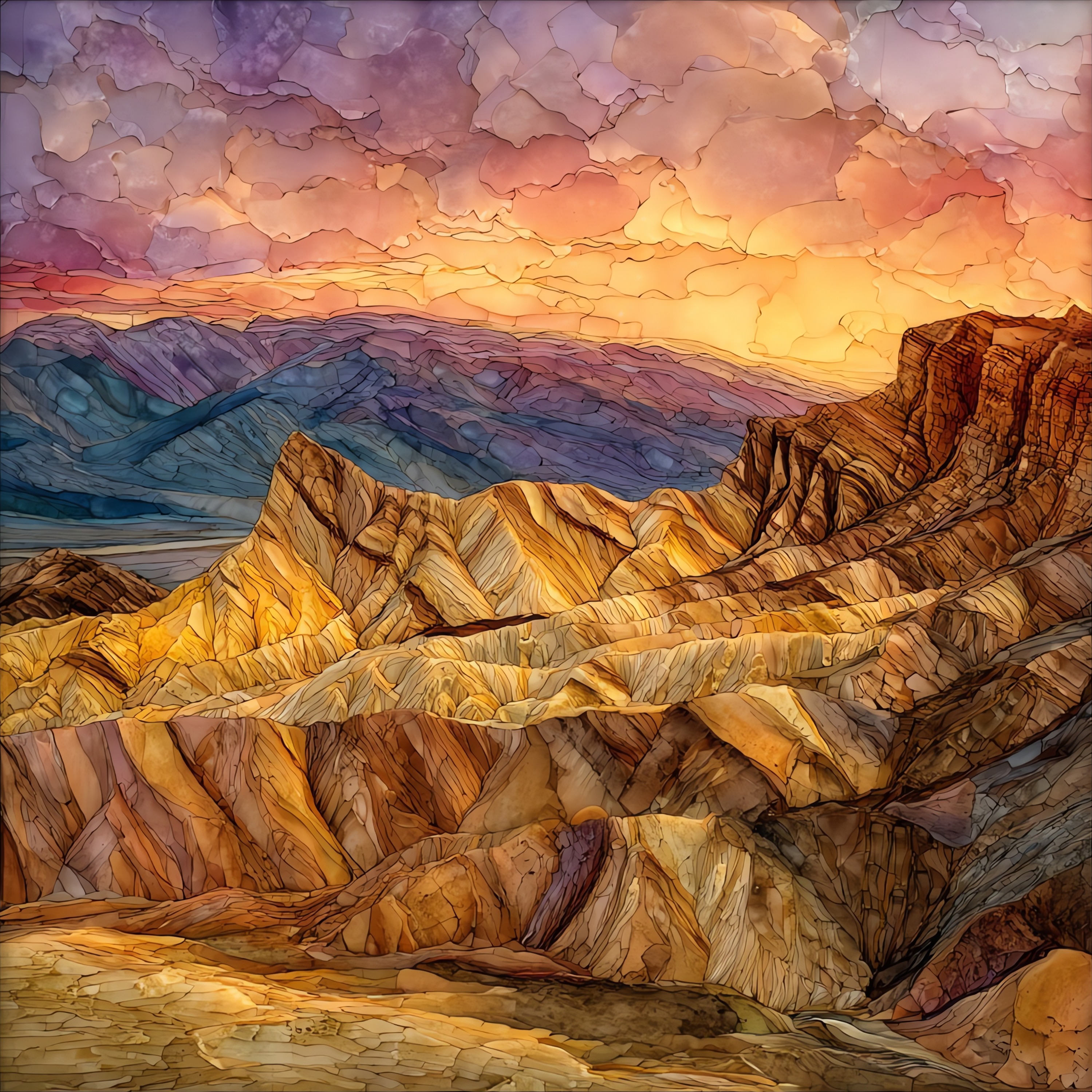 Zabriskie Point Sunrise