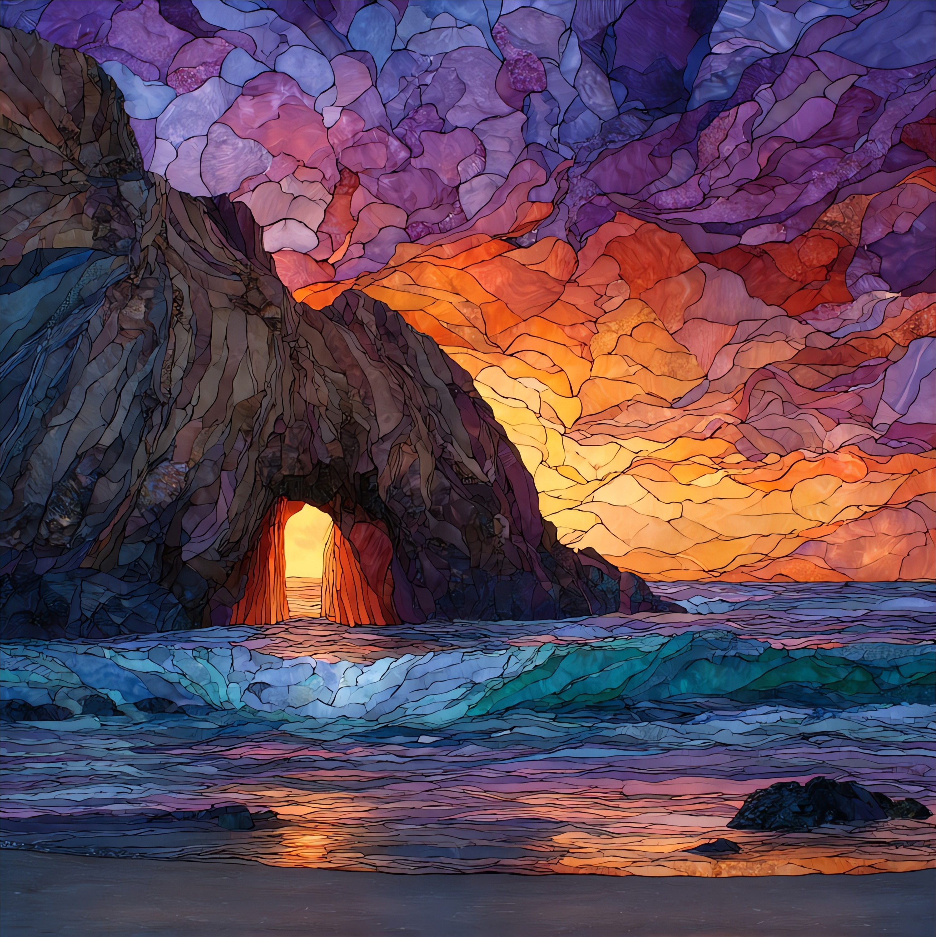 Pfeiffer Beach Keyhole Arch
