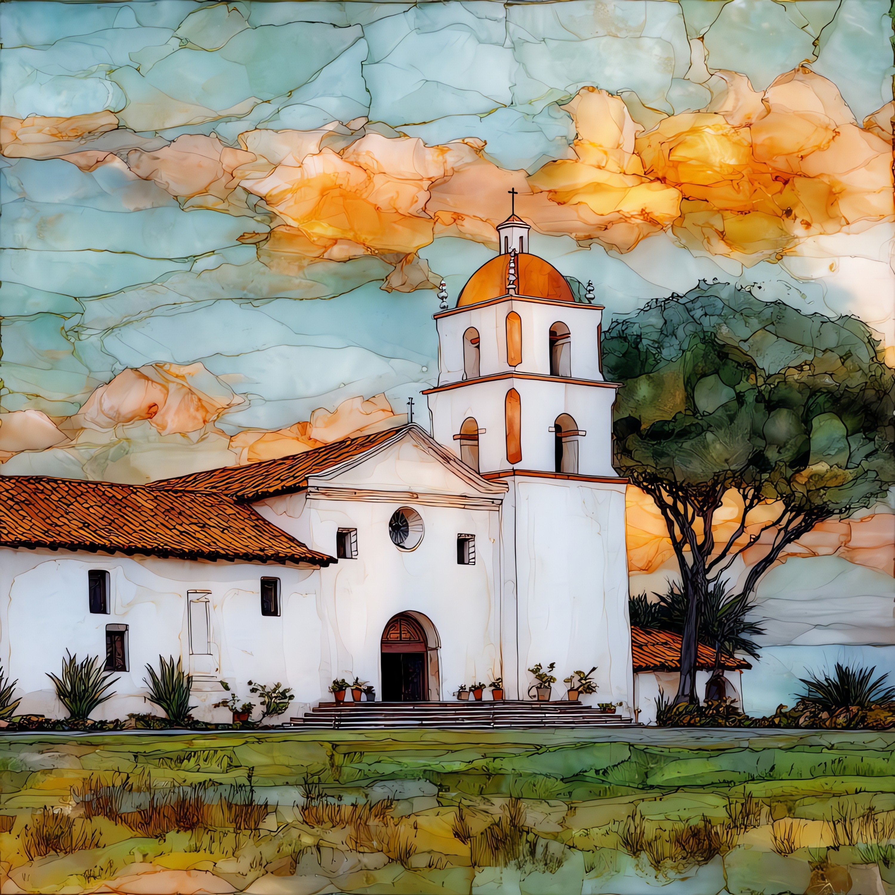 Mission San Luis Rey Tile