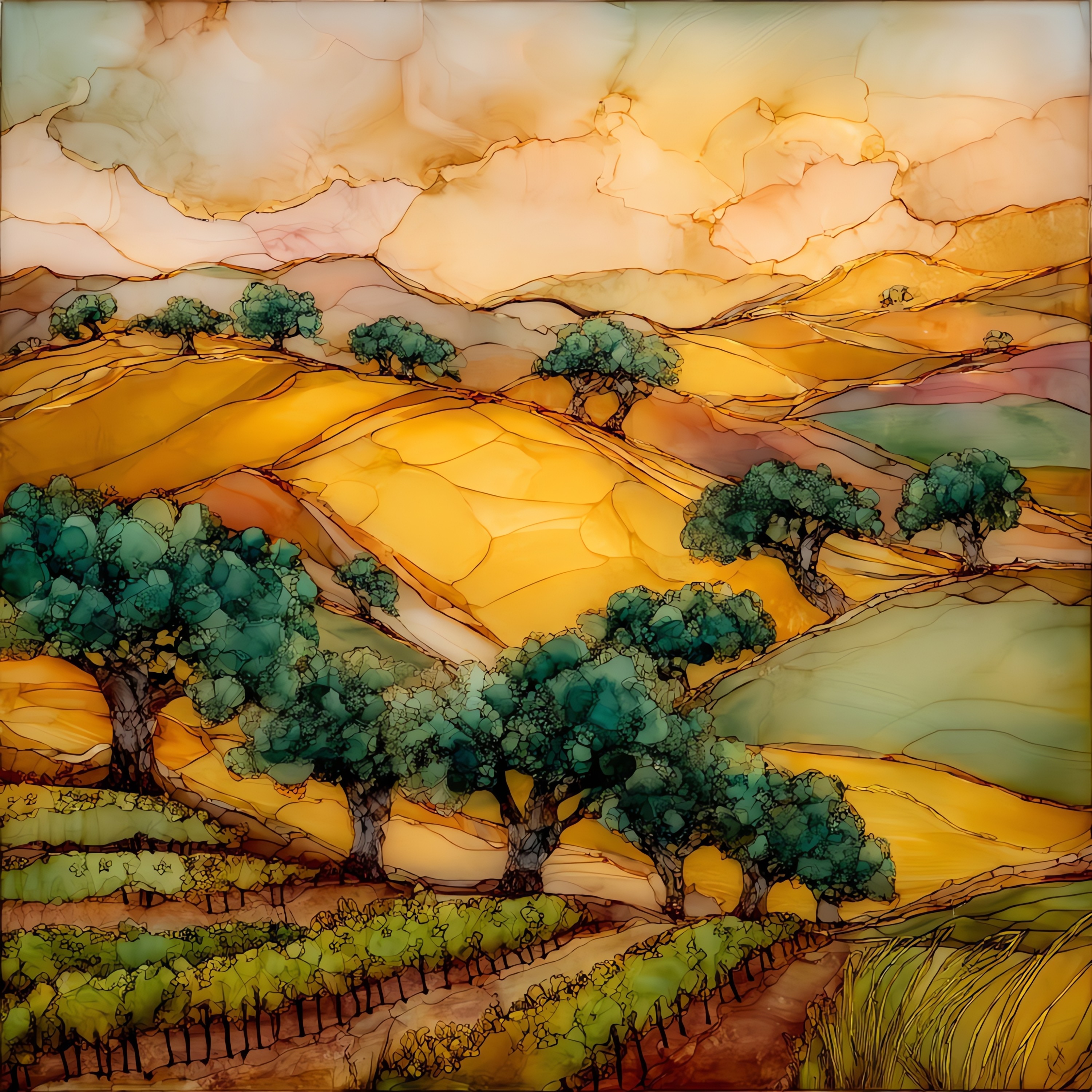 Sonoma Vineyard Hills