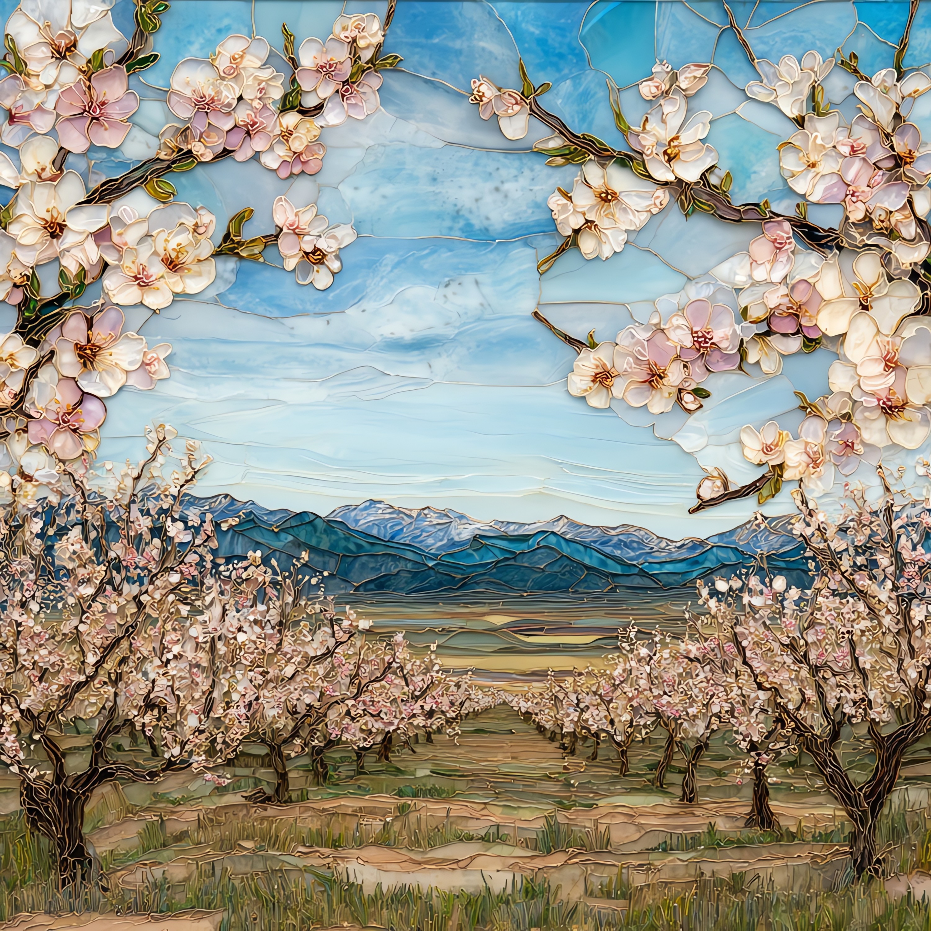 Central Valley Almond Bloom