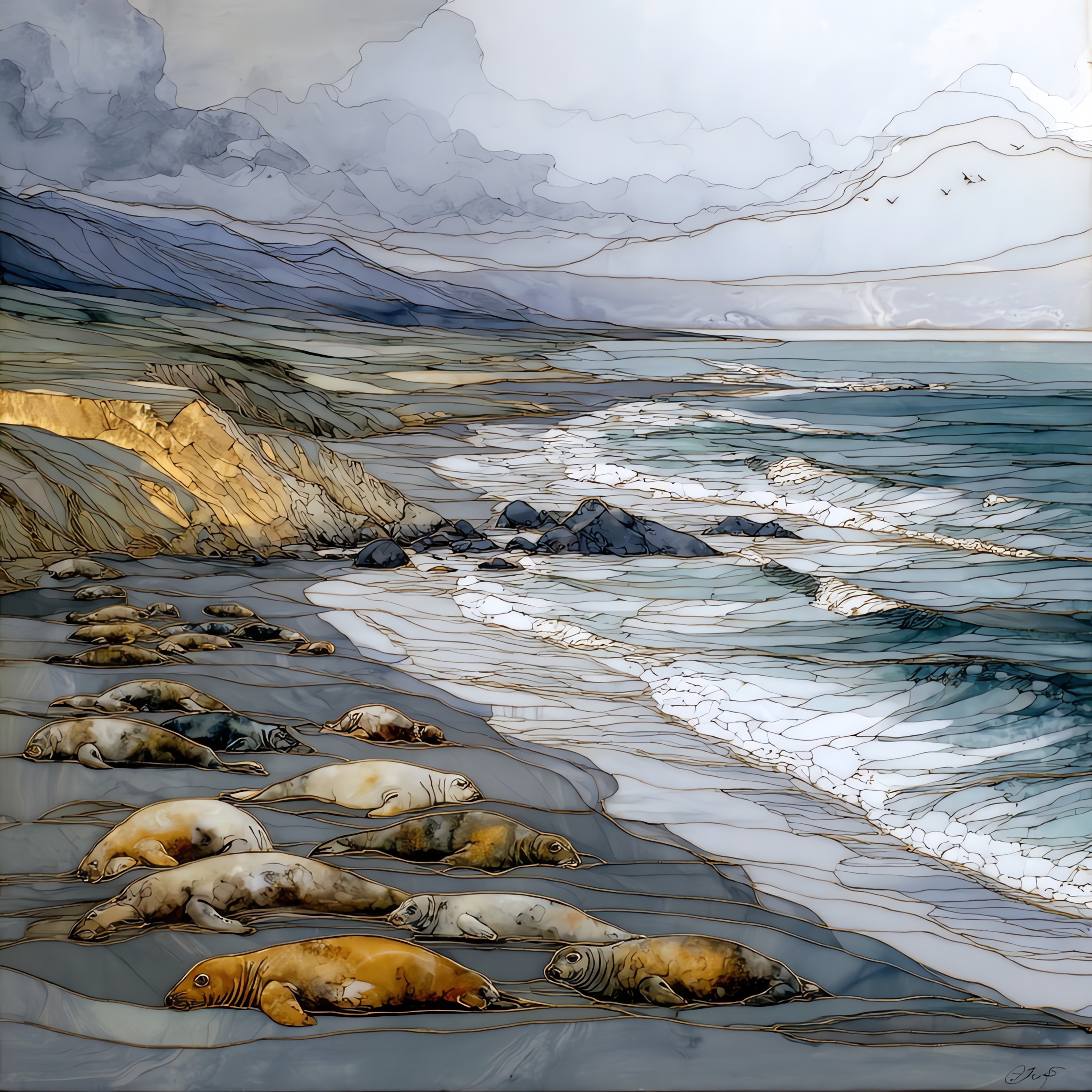San Simeon Elephant Seals