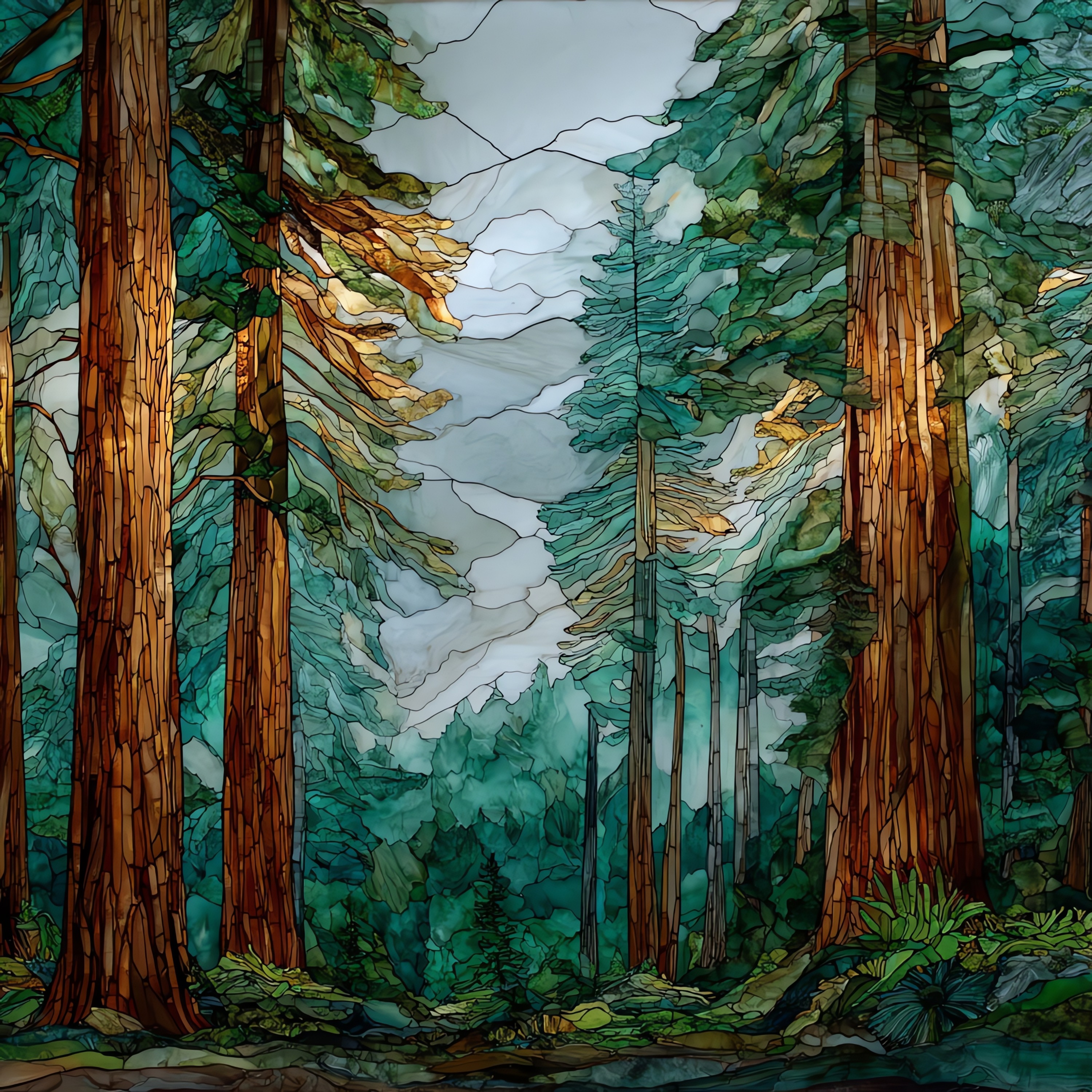Redwood Fog Grove
