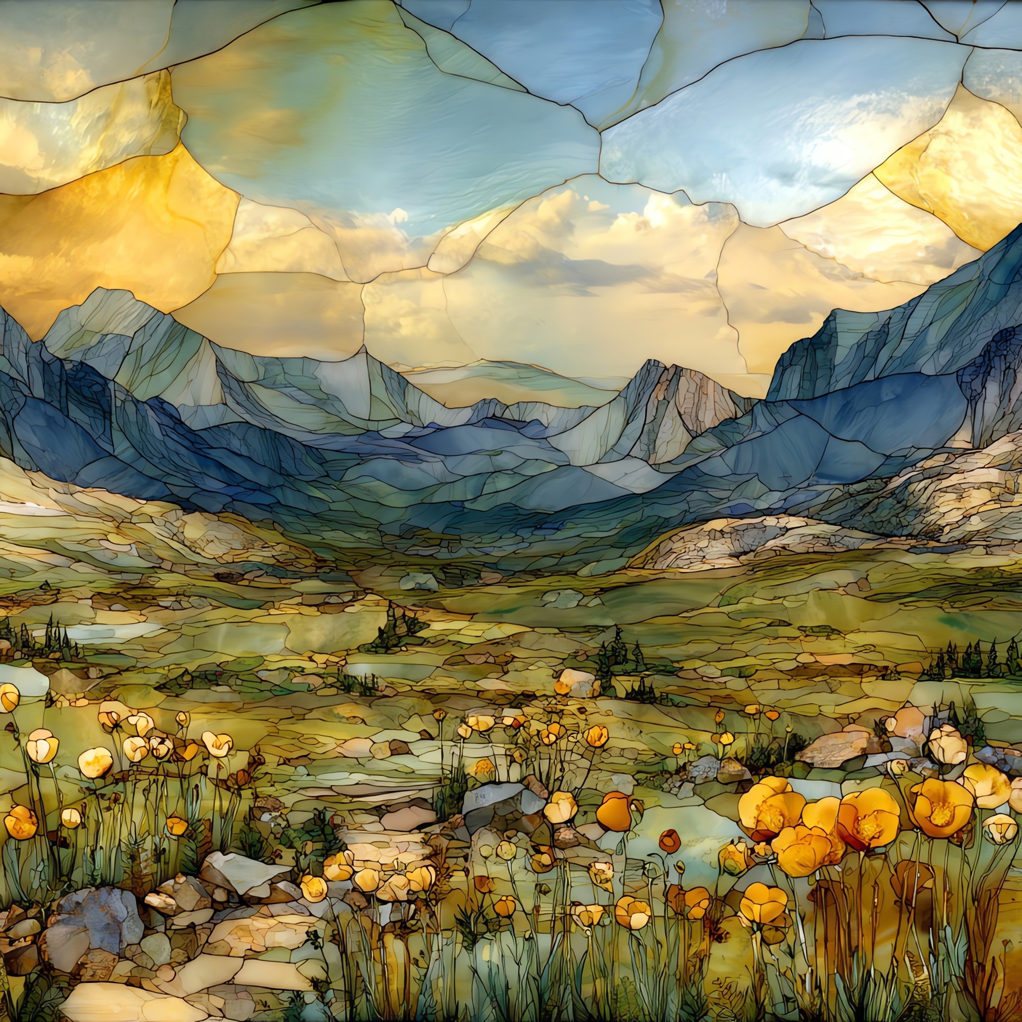 Tundra Communities trail Rocky Mountain National Park Ceramic Art Tile
