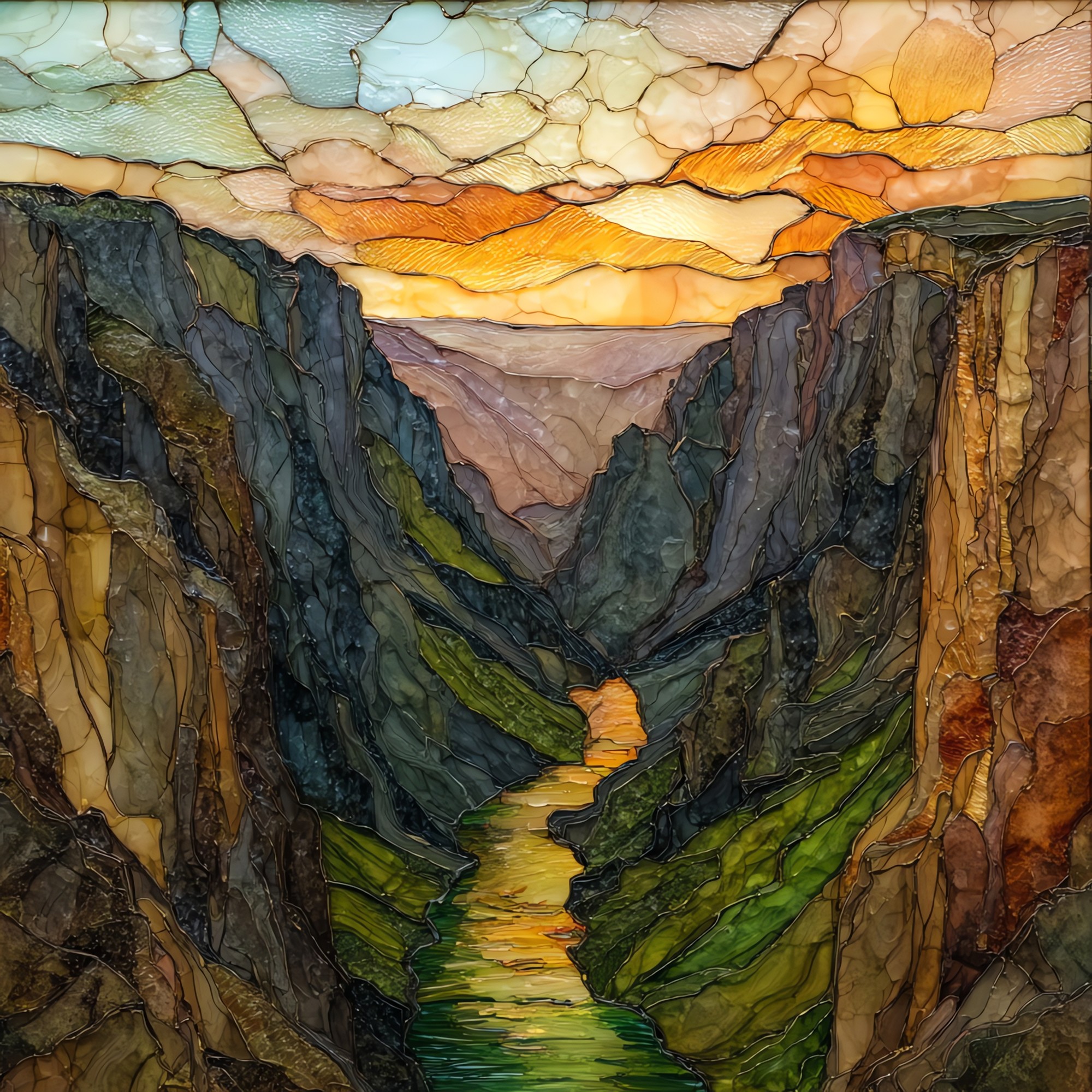 Chasm View Pulpit Rock Black Canyon NP Ceramic Art Tile