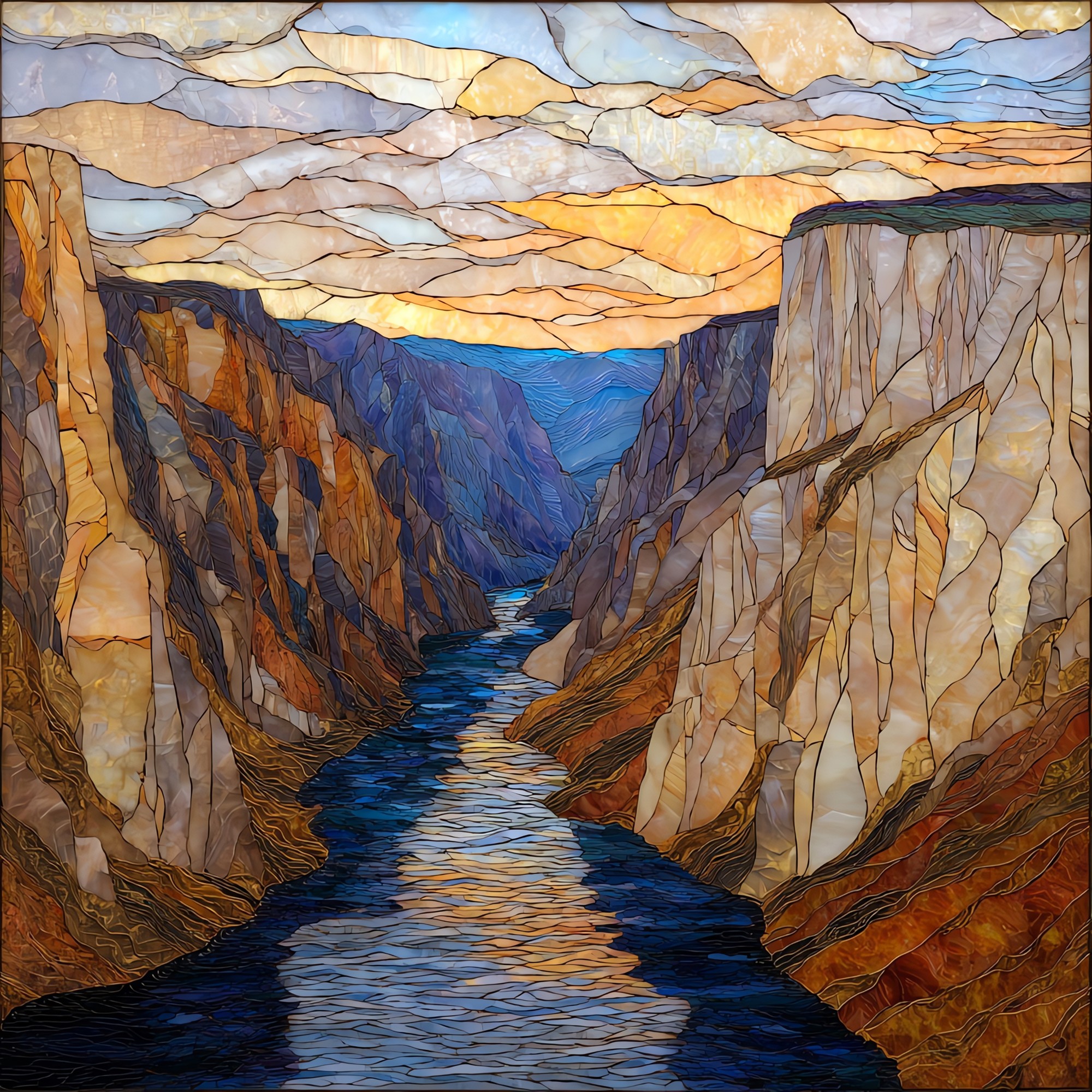 Warner Point western rim Black Canyon NP Ceramic Art Tile