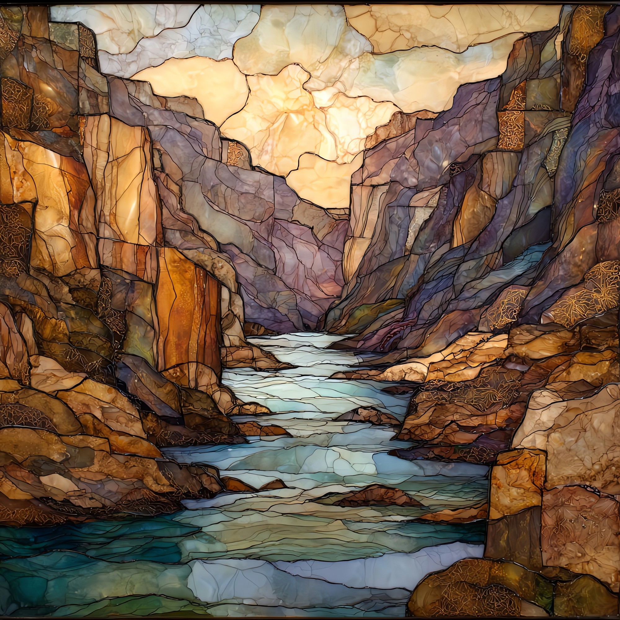 Browns Canyon on the Arkansas Ceramic Art Tile