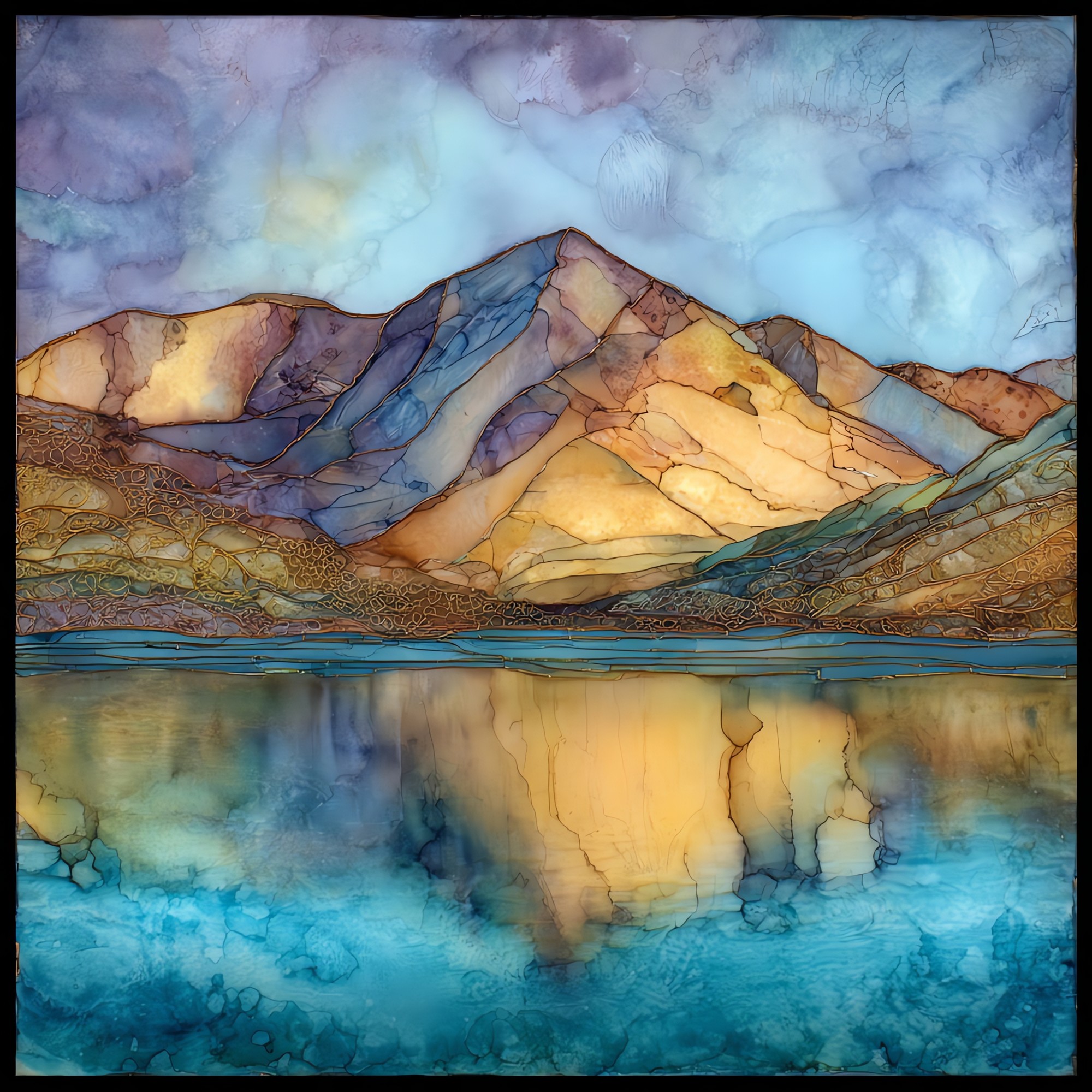 Mount Elbert highest peak Sawatch Range Ceramic Art Tile