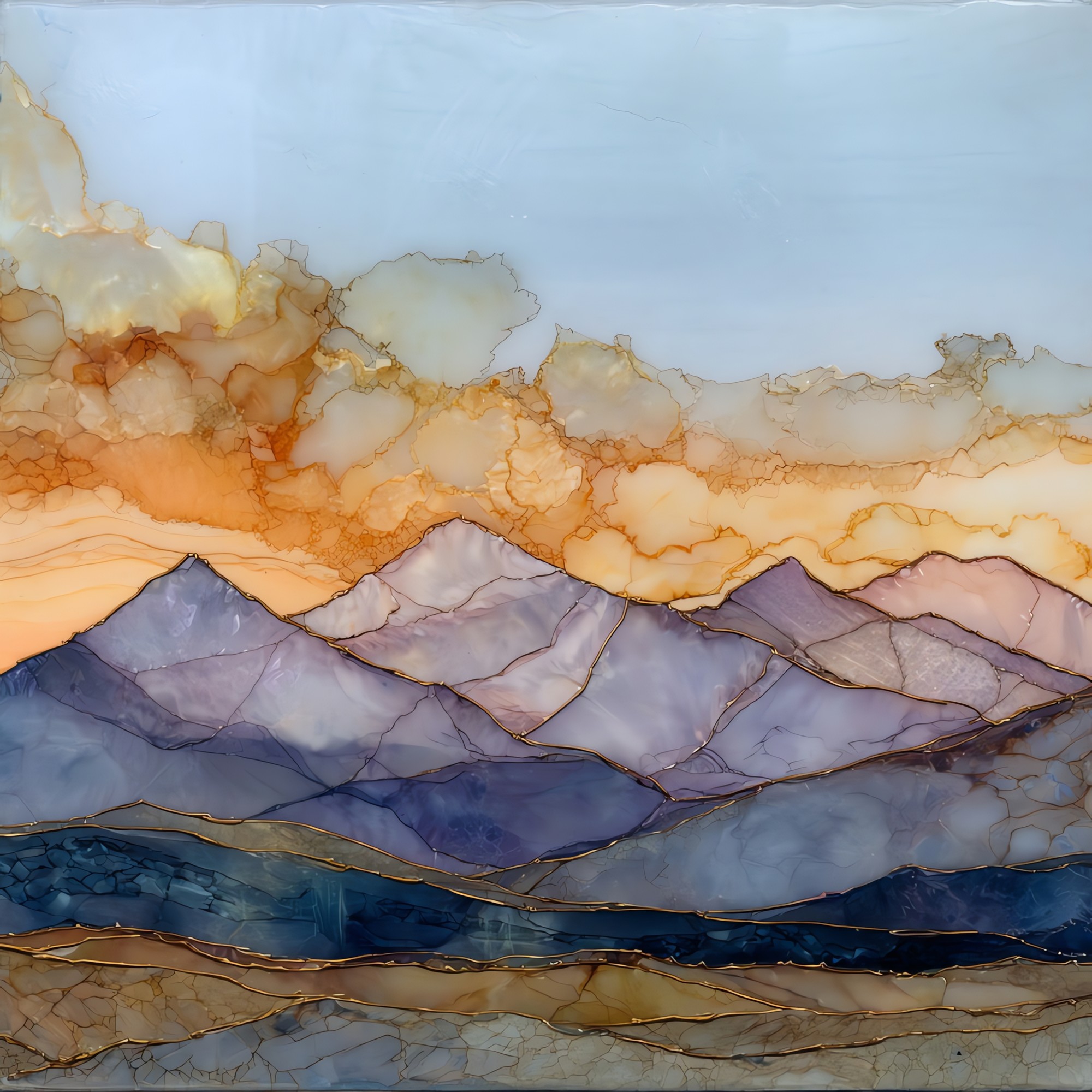 Mount Massive long ridge Sawatch Range Ceramic Art Tile