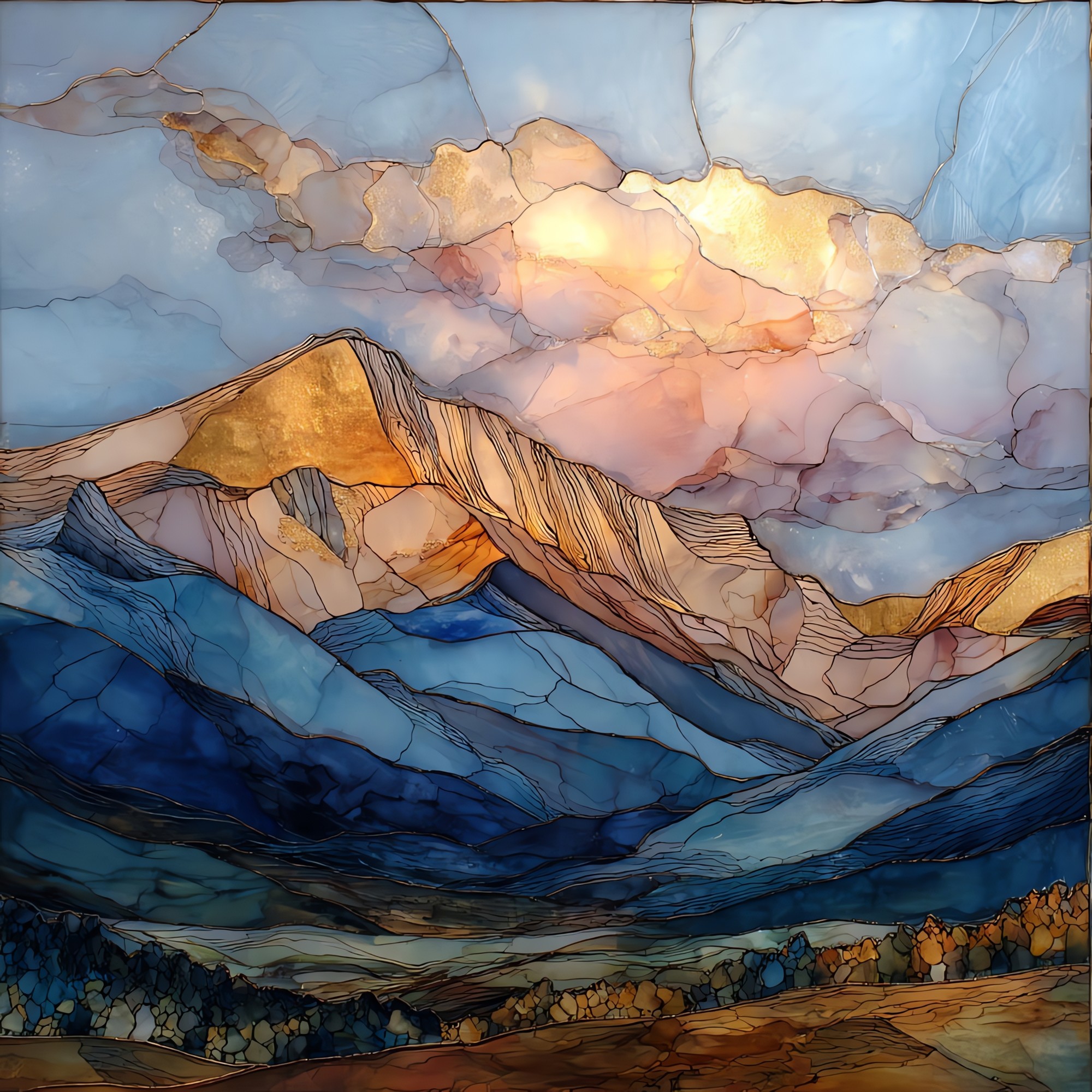 Mount Princeton Collegiate Peaks Sawatch Range Ceramic Art Tile
