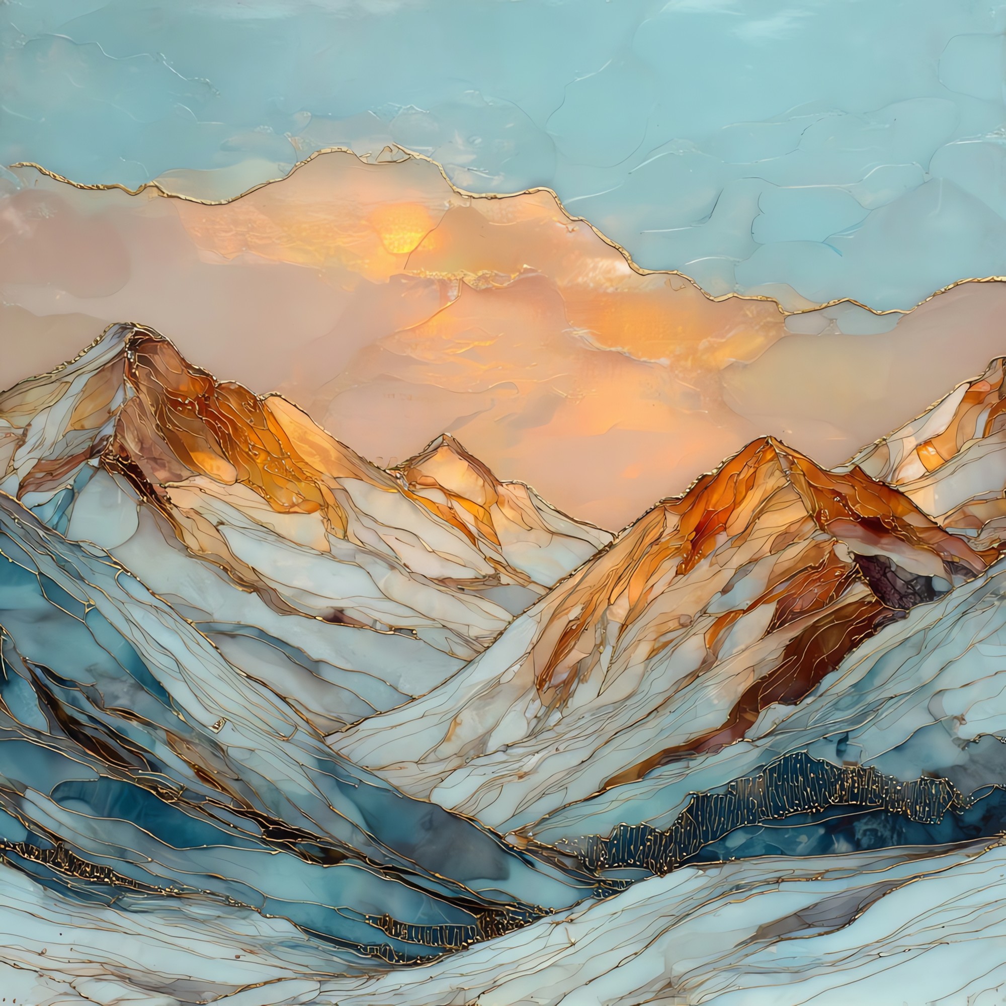 Loveland Pass and ski area Front Range Ceramic Art Tile