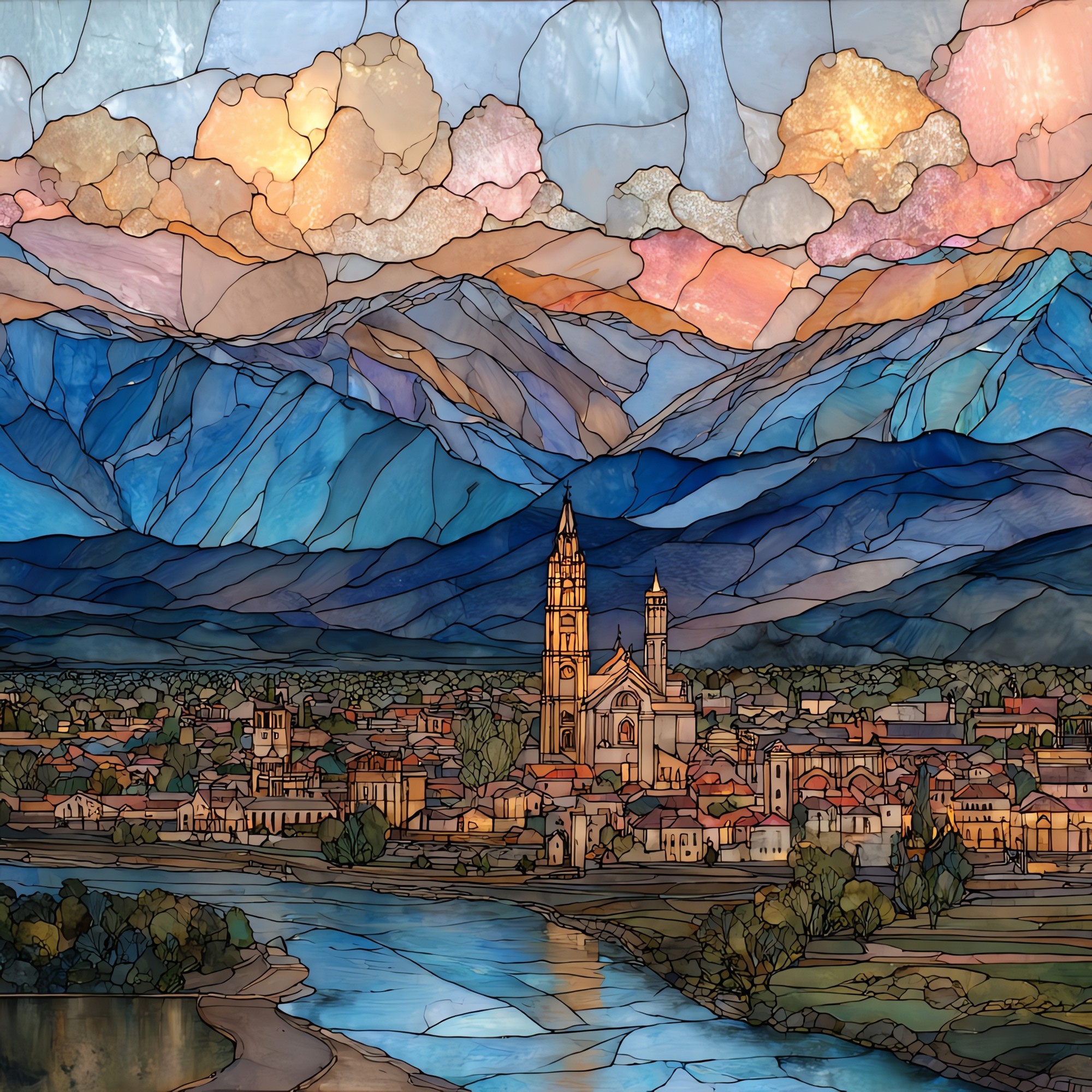 Buena Vista Collegiate Peaks Ceramic Art Tile