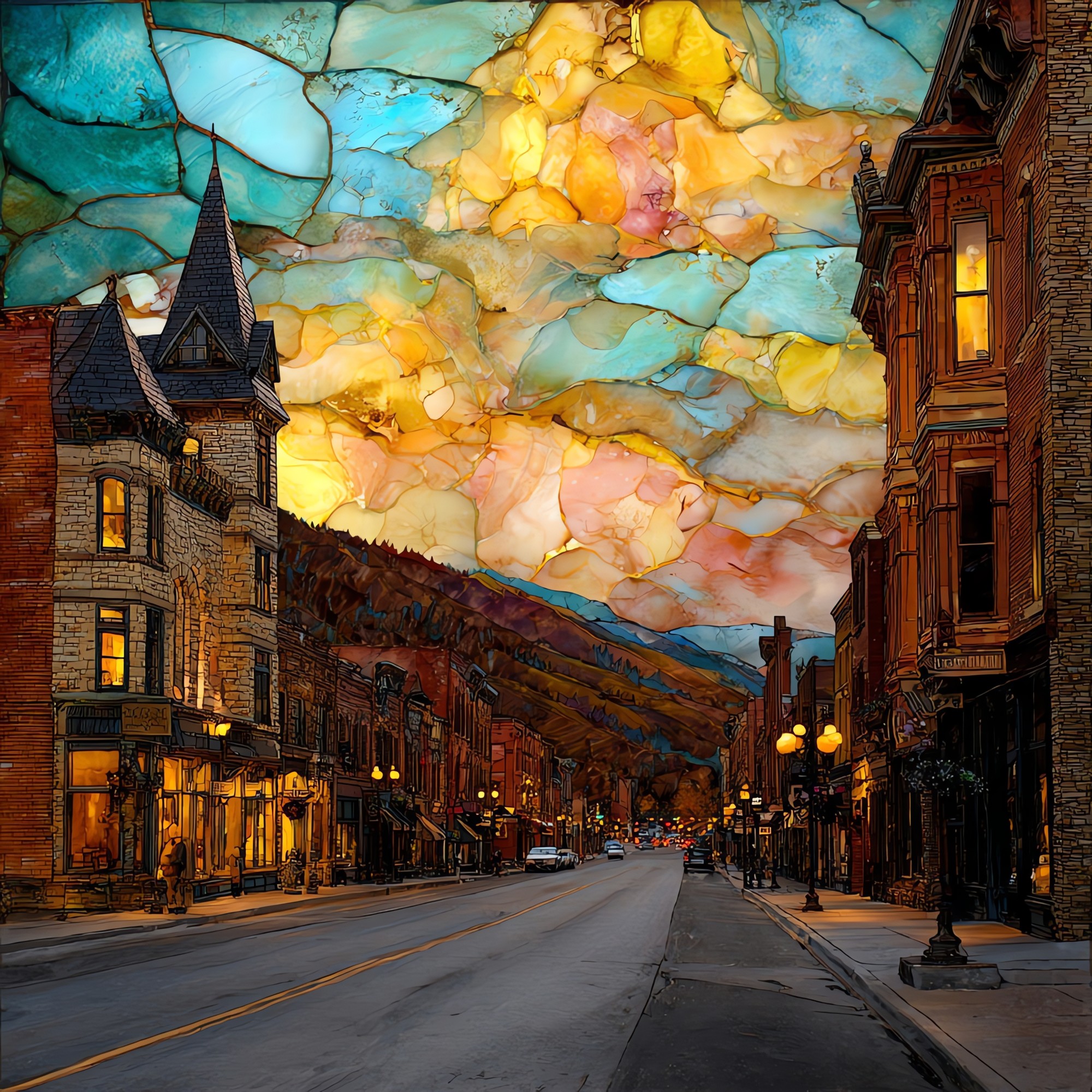 Durango Main Avenue San Juans Ceramic Art Tile