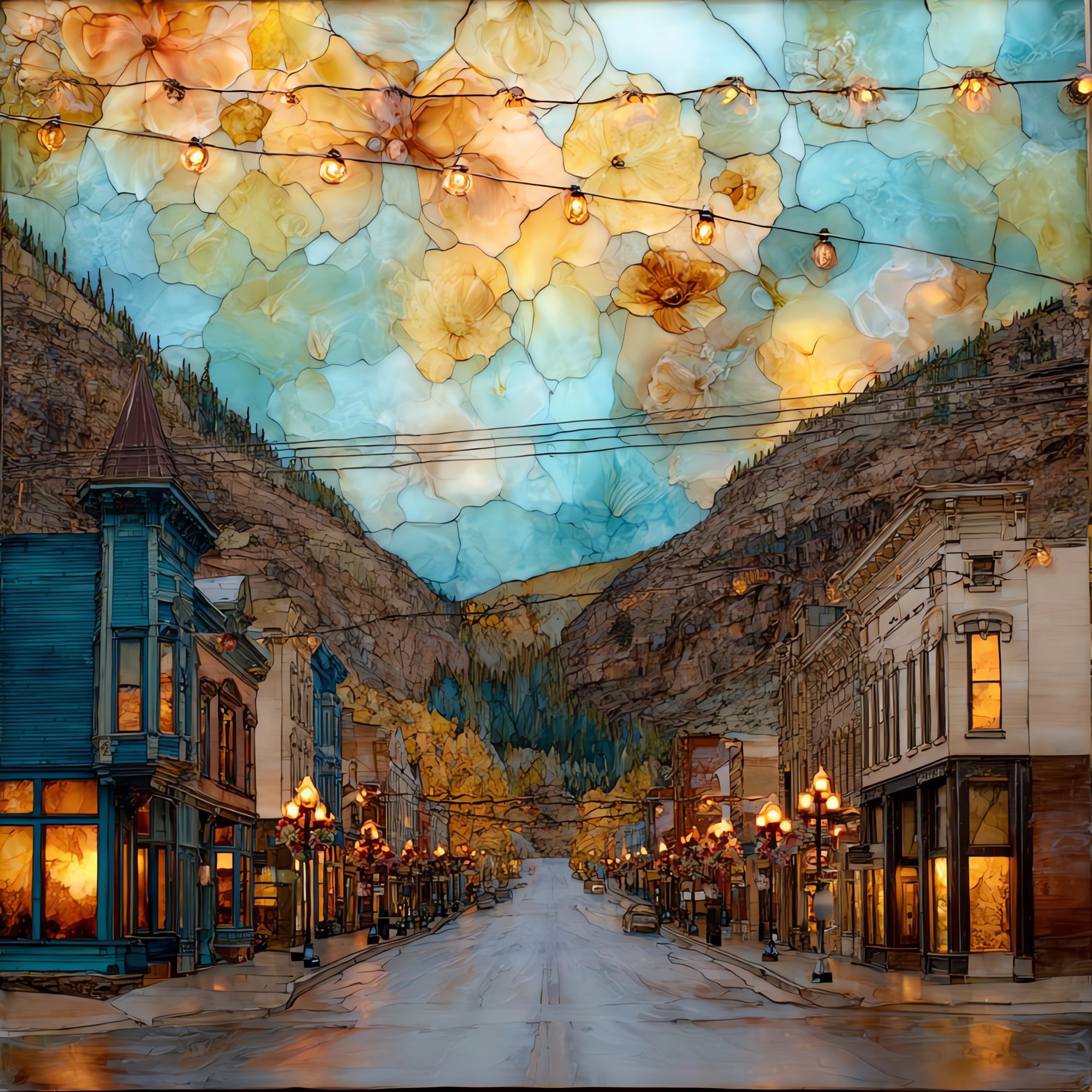 Idaho Springs mining town Front Range Ceramic Art Tile