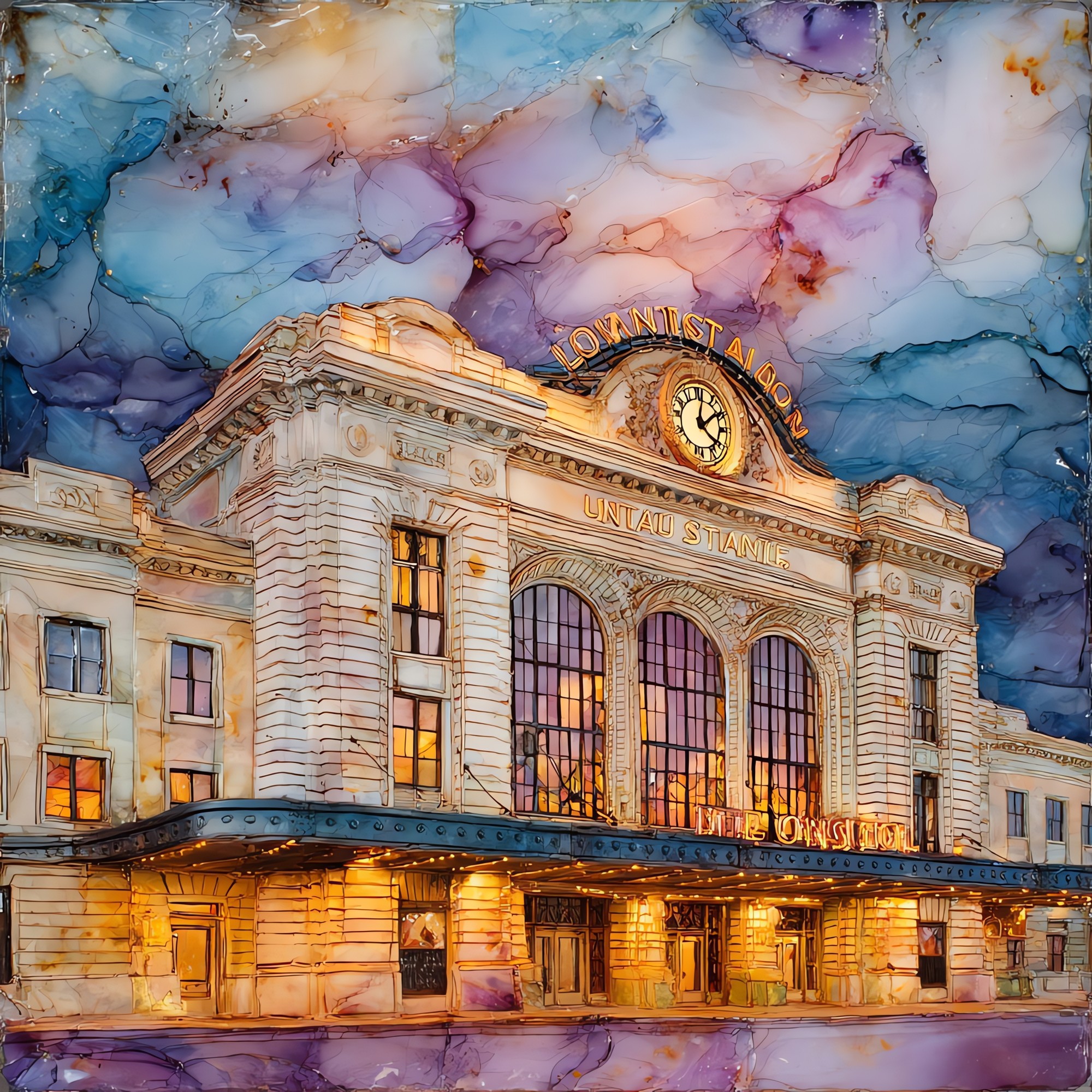 Denver Union Station Denver Metro Ceramic Art Tile