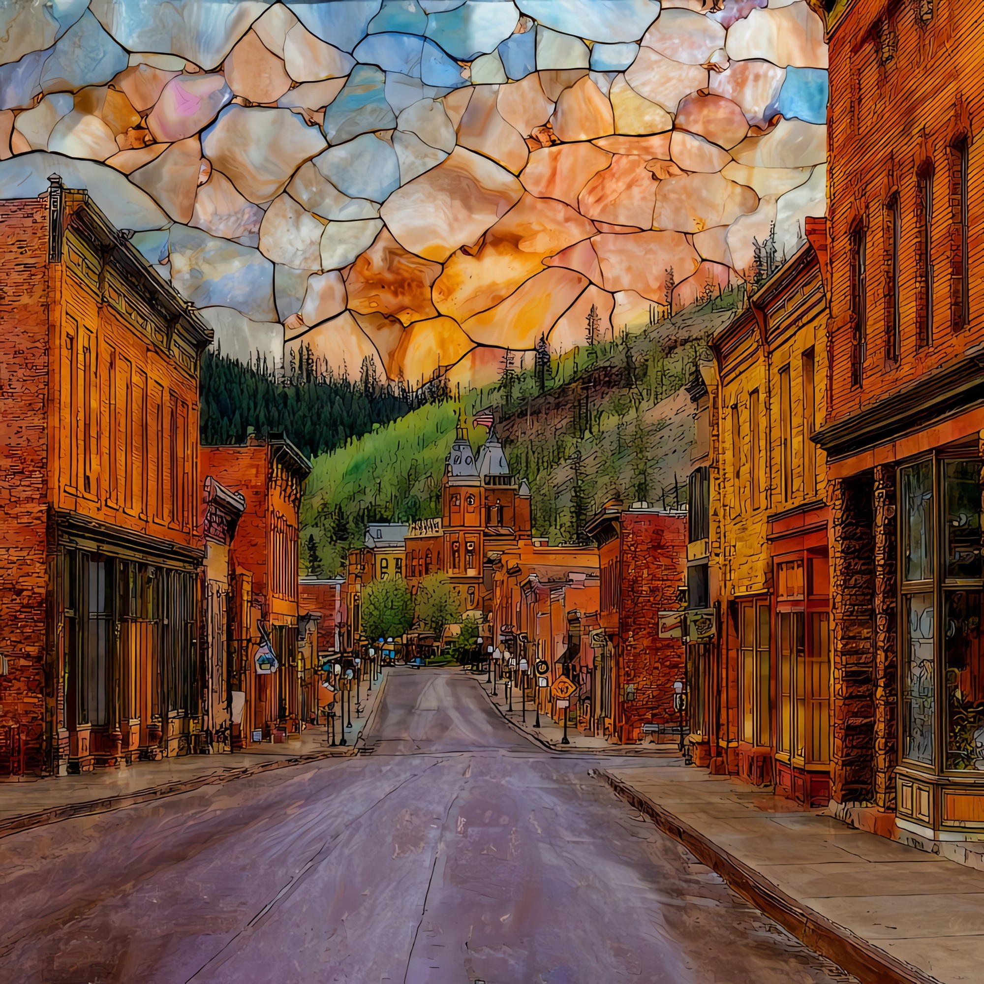 Cripple Creek historic district Front Range Ceramic Art Tile
