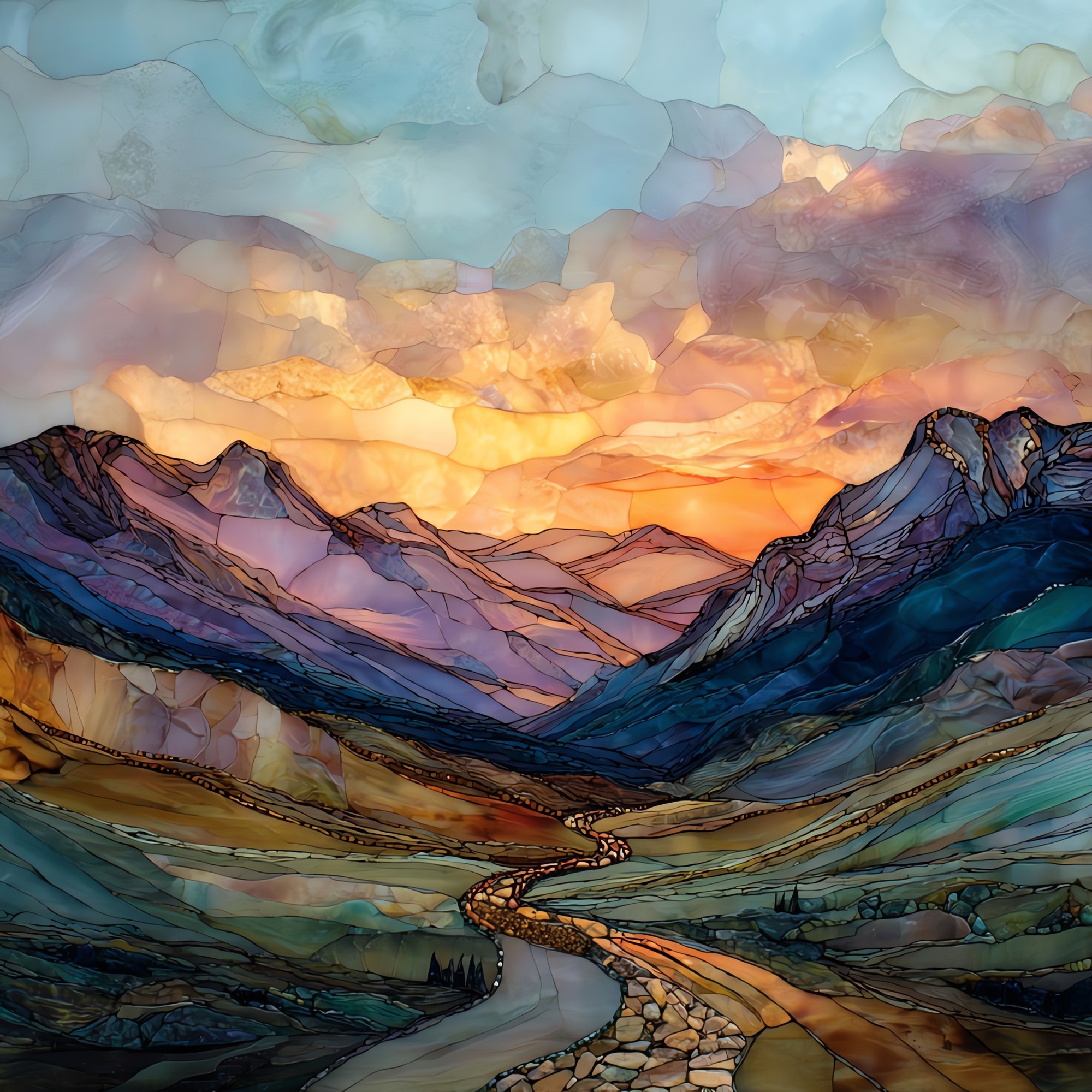 Top of the Rockies Byway Sawatch Range Ceramic Art Tile