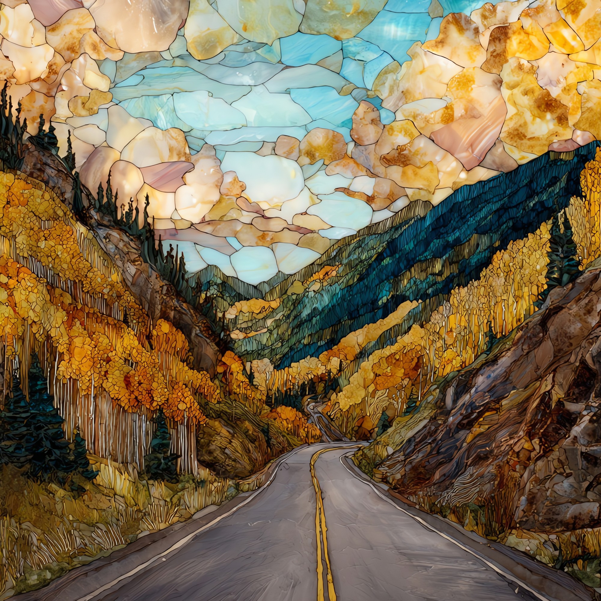 San Juan Skyway loop San Juans Ceramic Art Tile