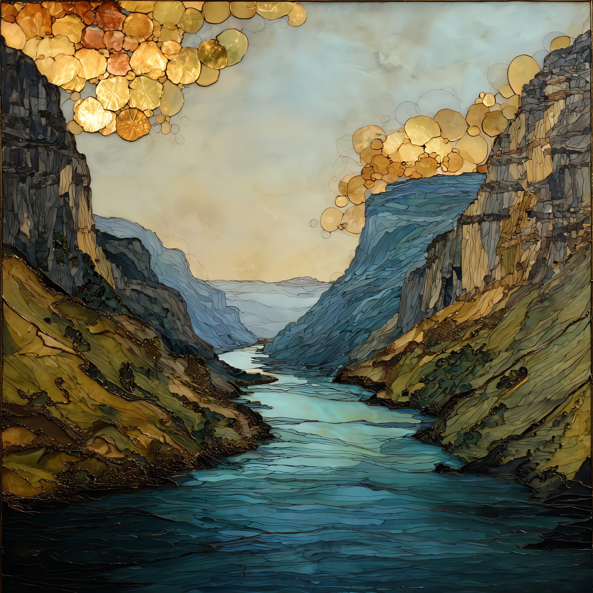 Colorado River Glenwood Canyon Ceramic Art Tile
