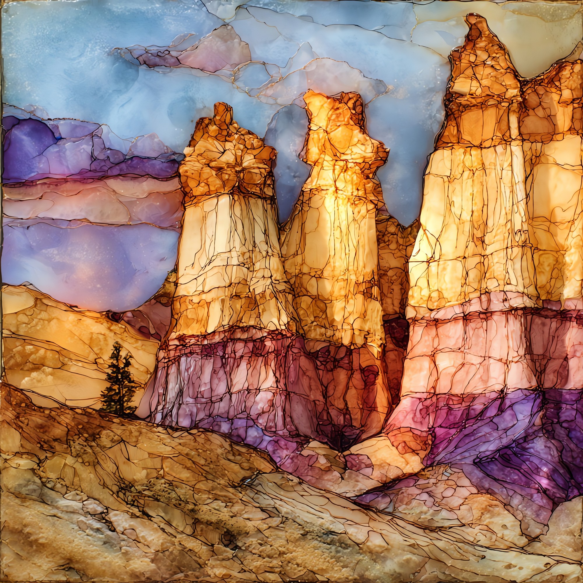Paint Mines Interpretive Park Ceramic Art Tile