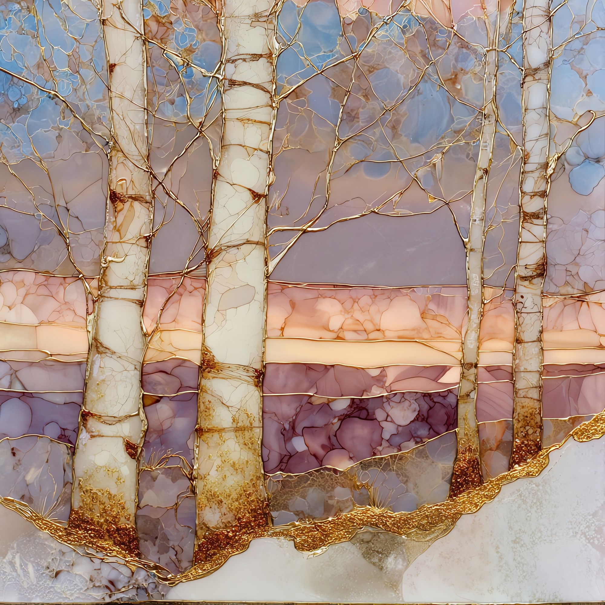 Hoarfrost Yampa Valley Ceramic Art Tile