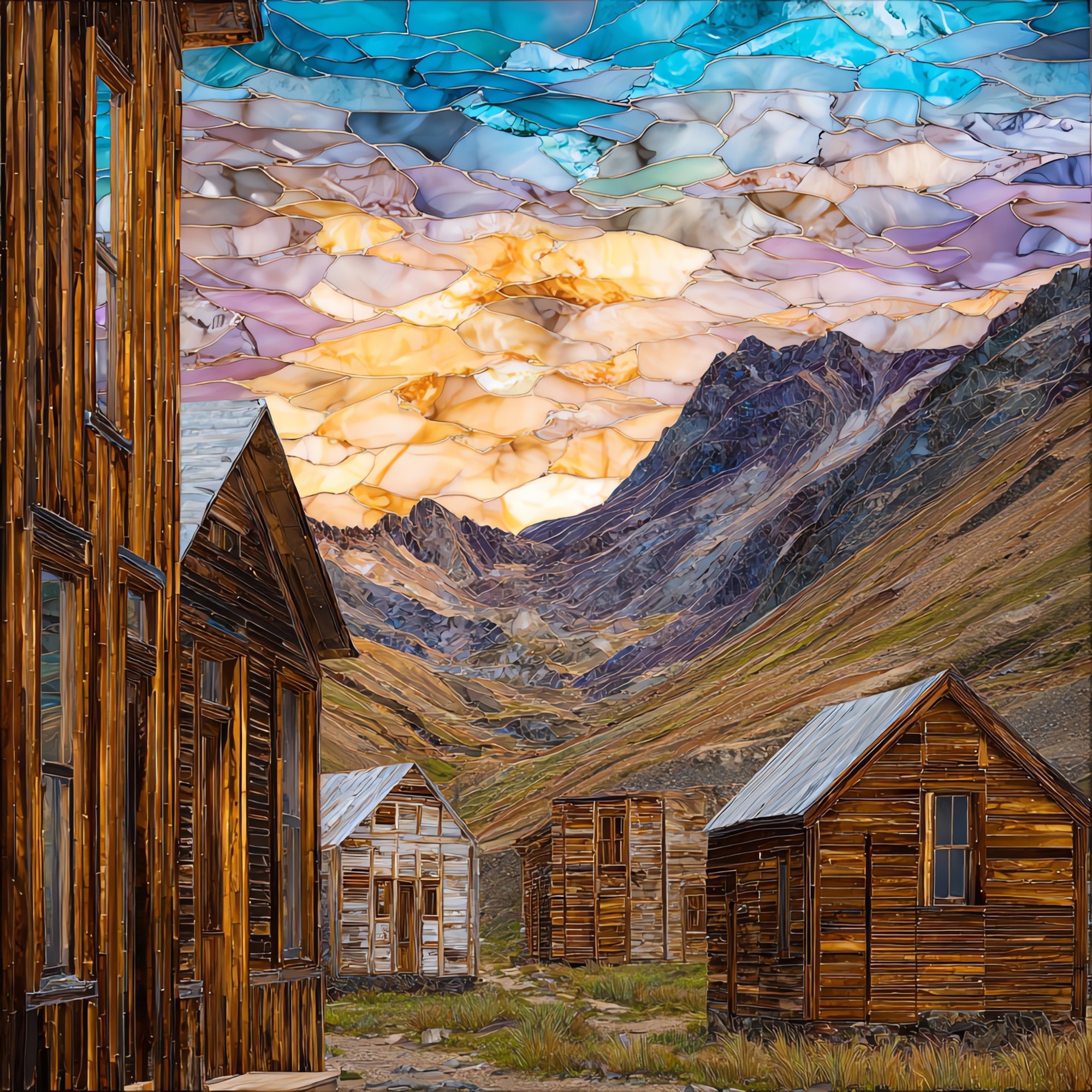 Animas Forks ghost town San Juans Ceramic Art Tile
