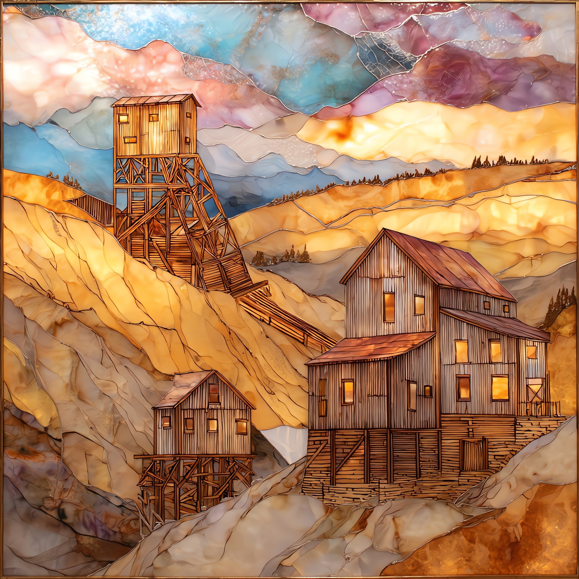 Bachelor Loop Creede San Juans Ceramic Art Tile