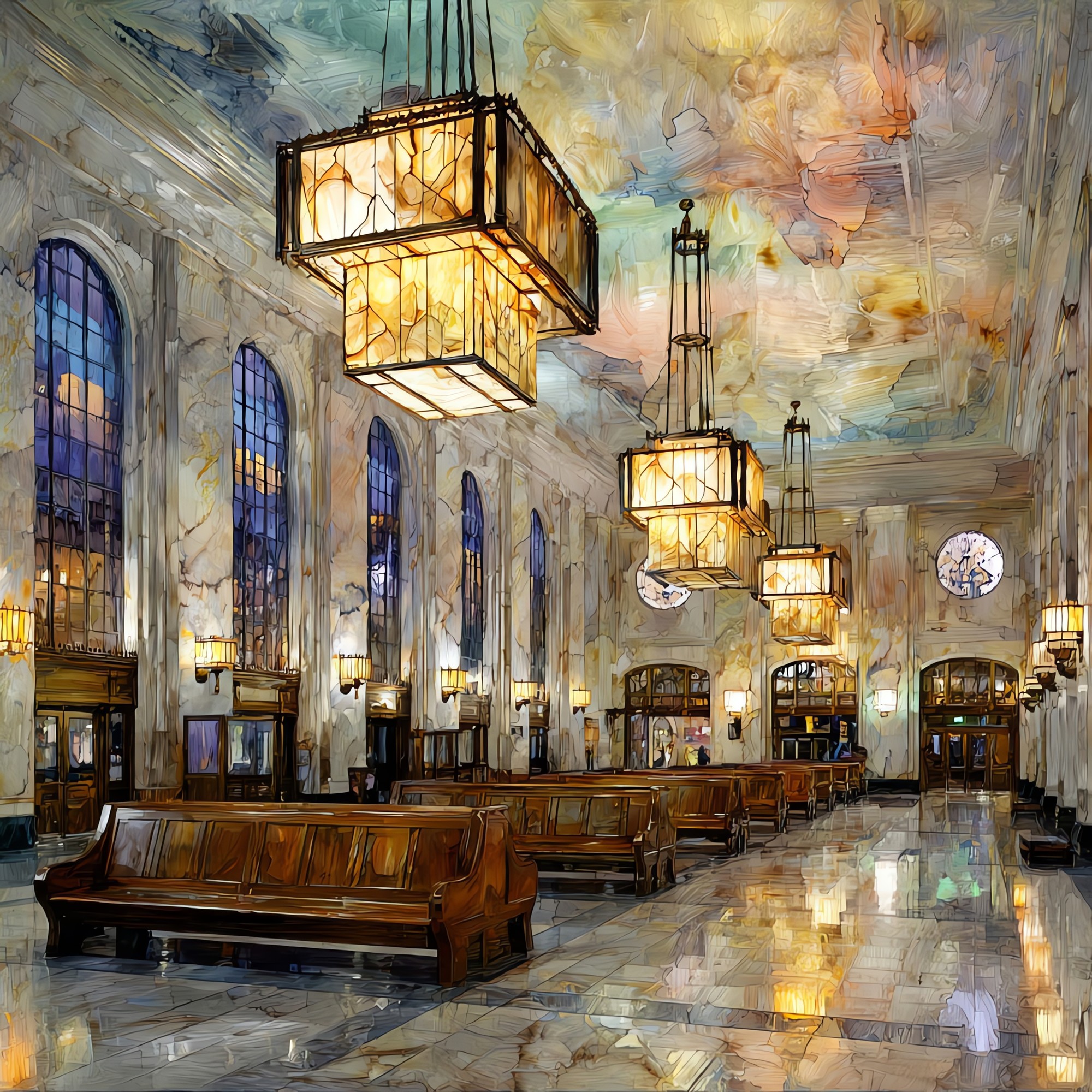 Denver Union Station great hall Denver Metro Ceramic Art Tile