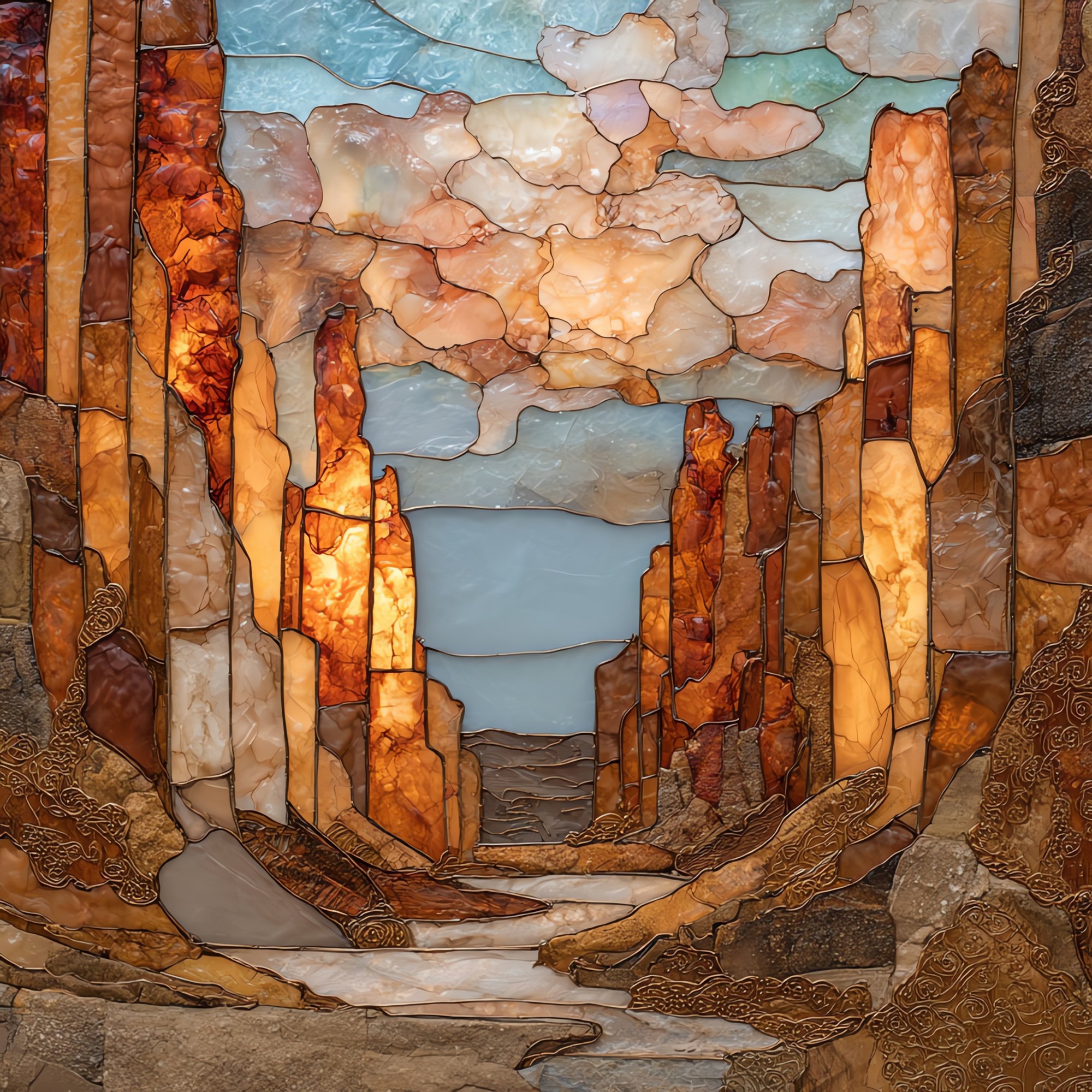 Picture Canyon petroglyphs Ceramic Art Tile