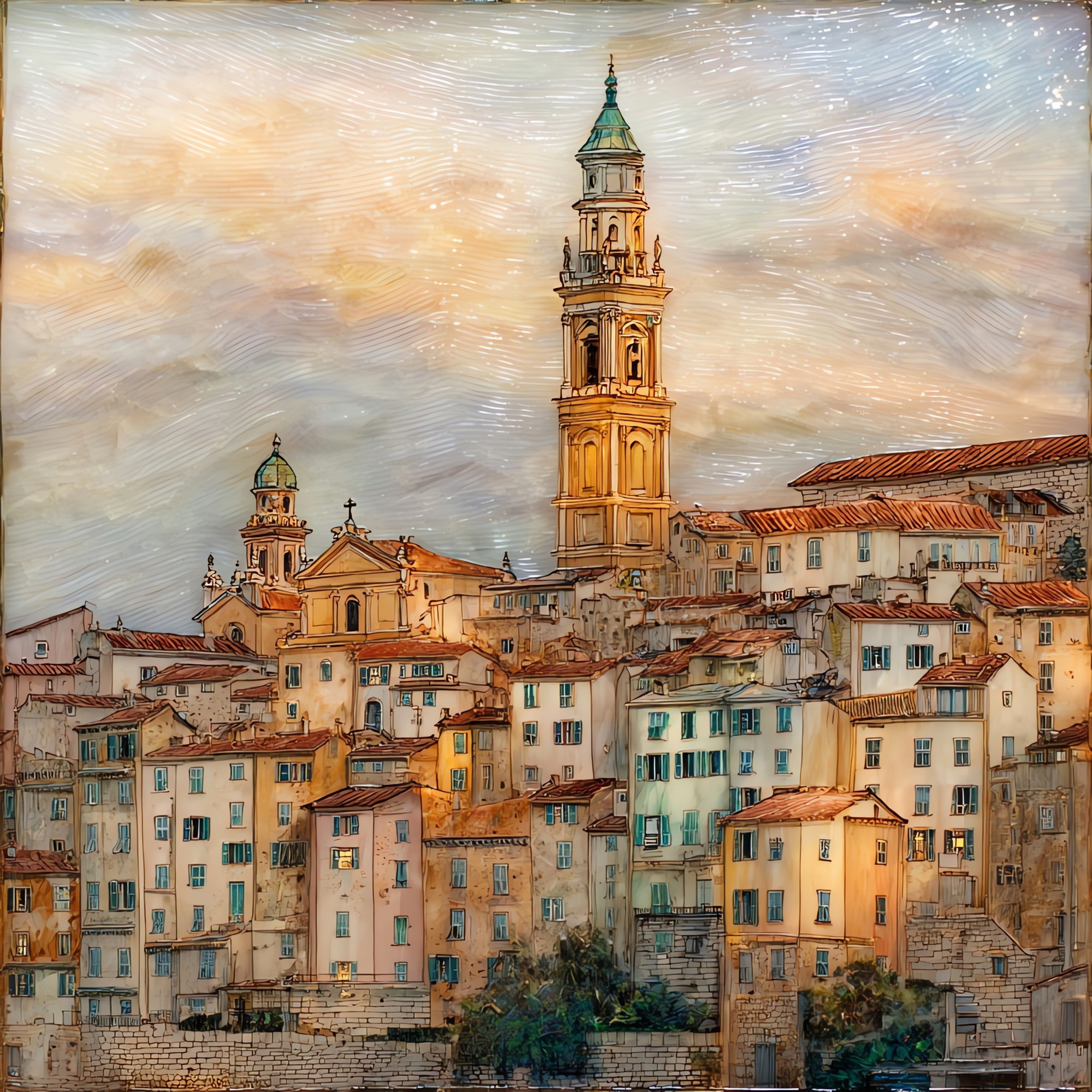 Menton Pastel Facades
