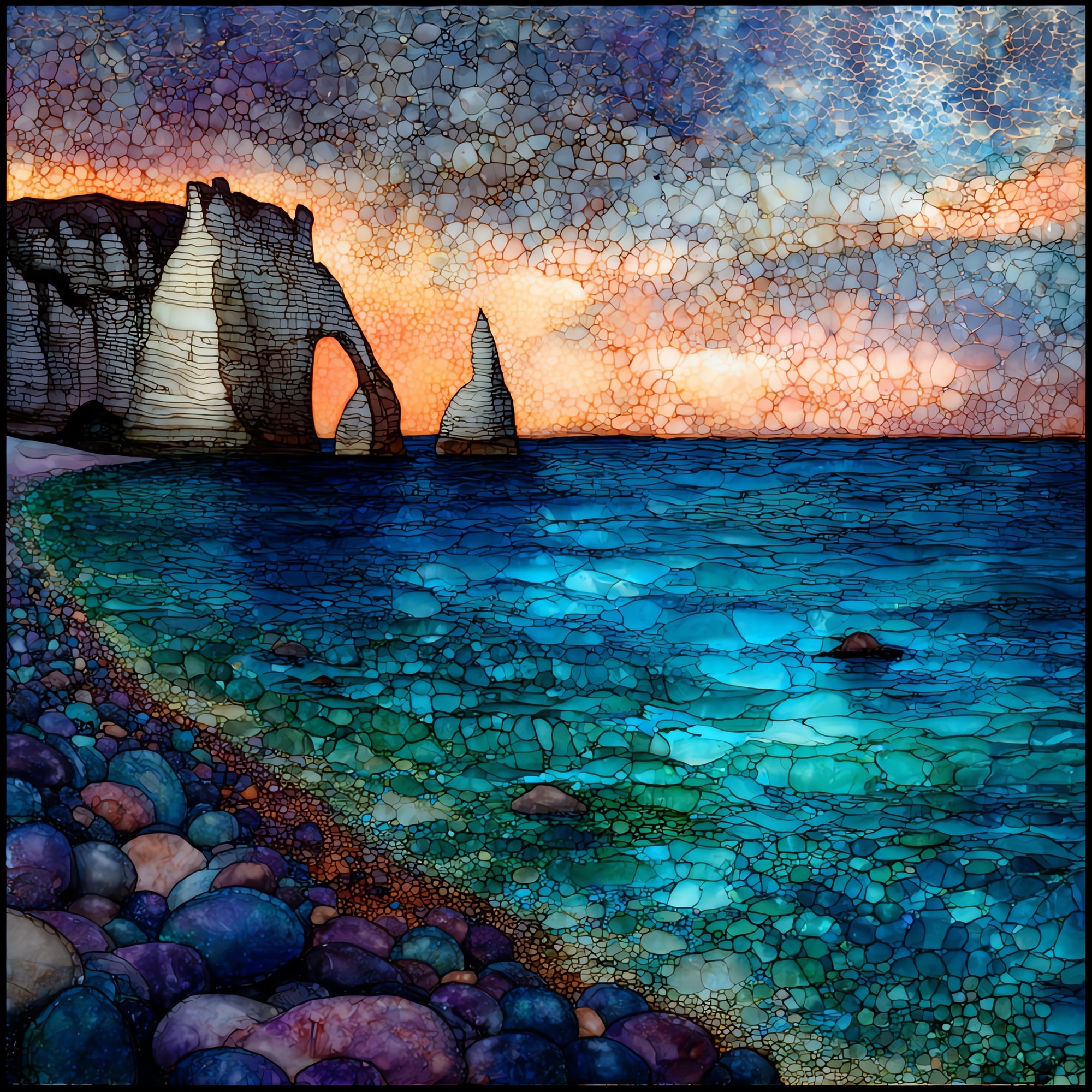 Etretat Pebble Beach