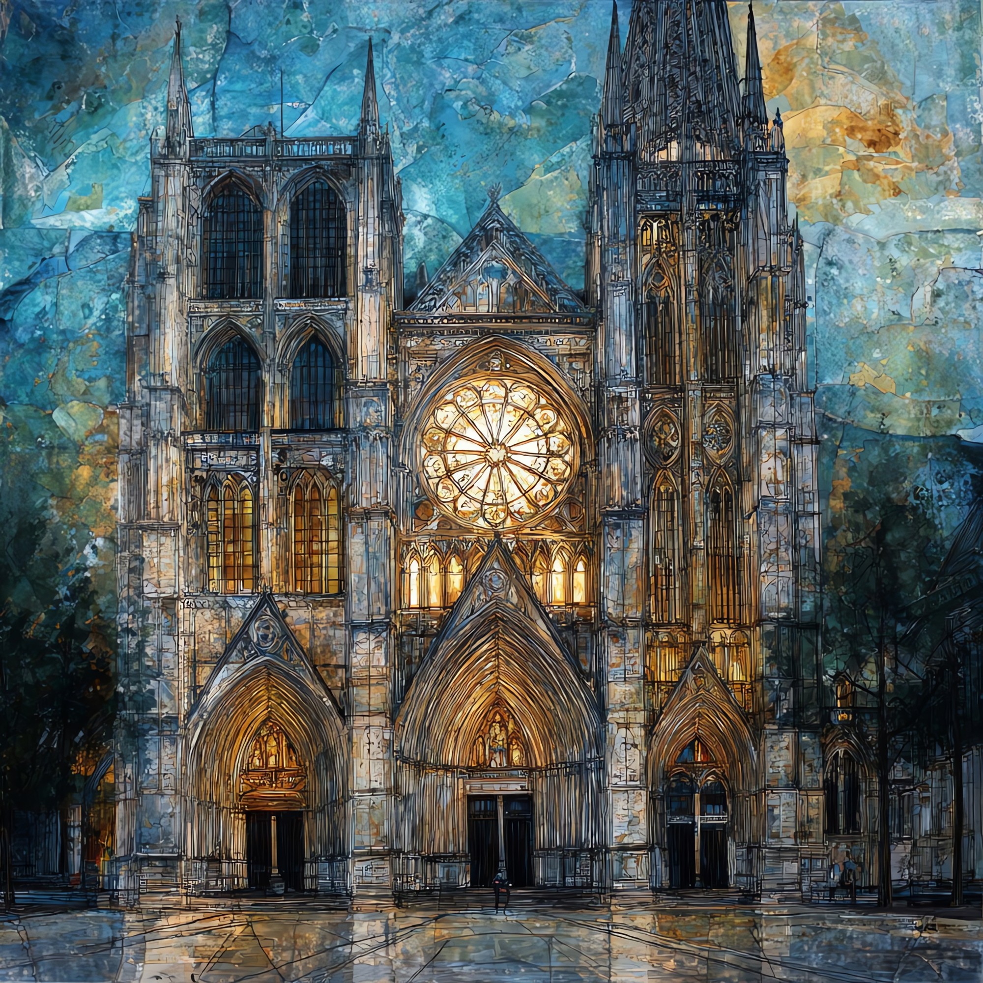 Rouen Cathedral West Facade
