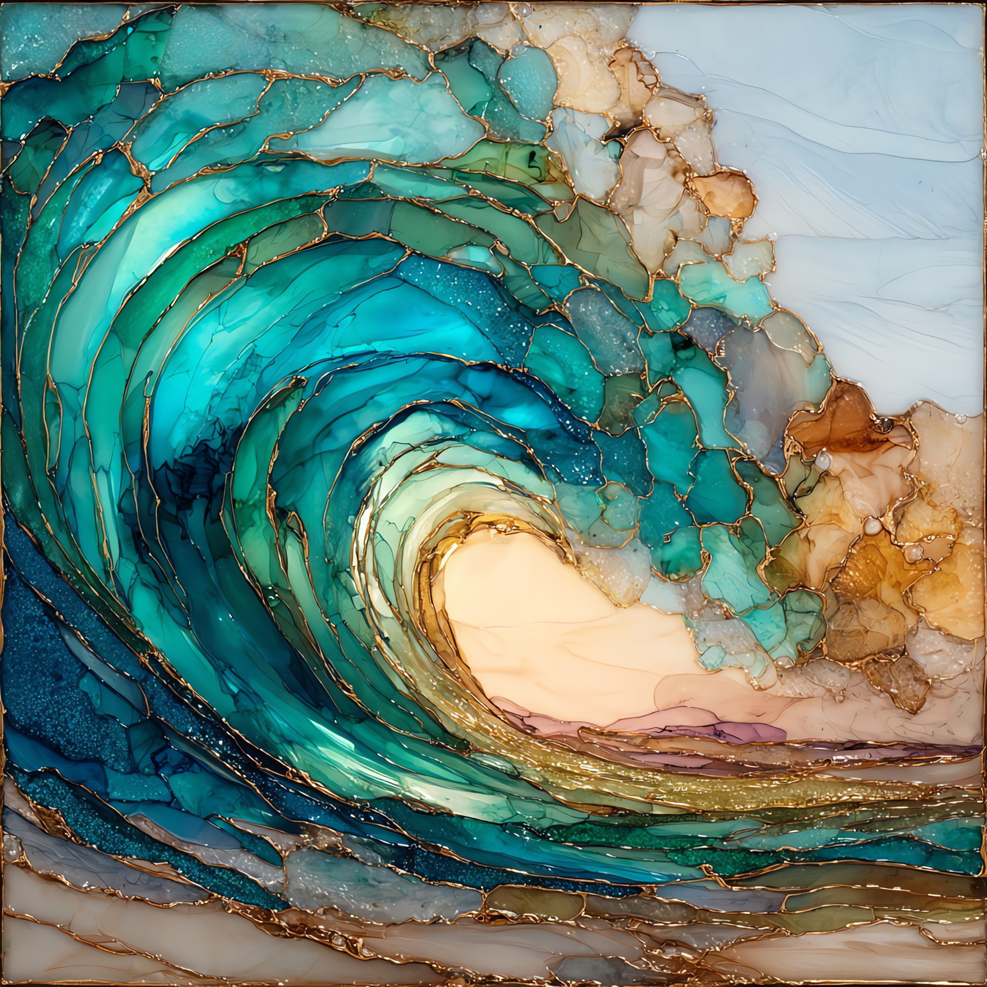 Pipeline Banzai Oahu Ceramic Art Tile