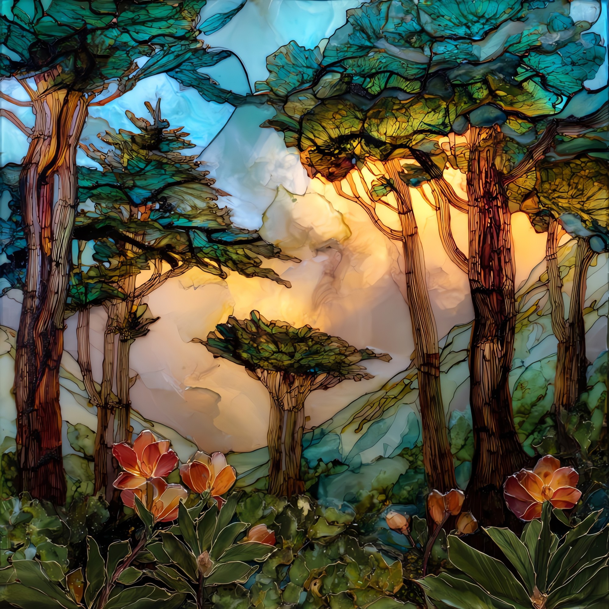 Hosmer Grove Maui Ceramic Art Tile