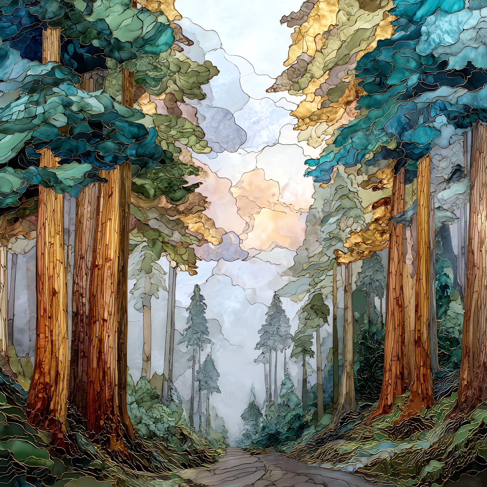 Polipoli Redwood Maui Ceramic Art Tile