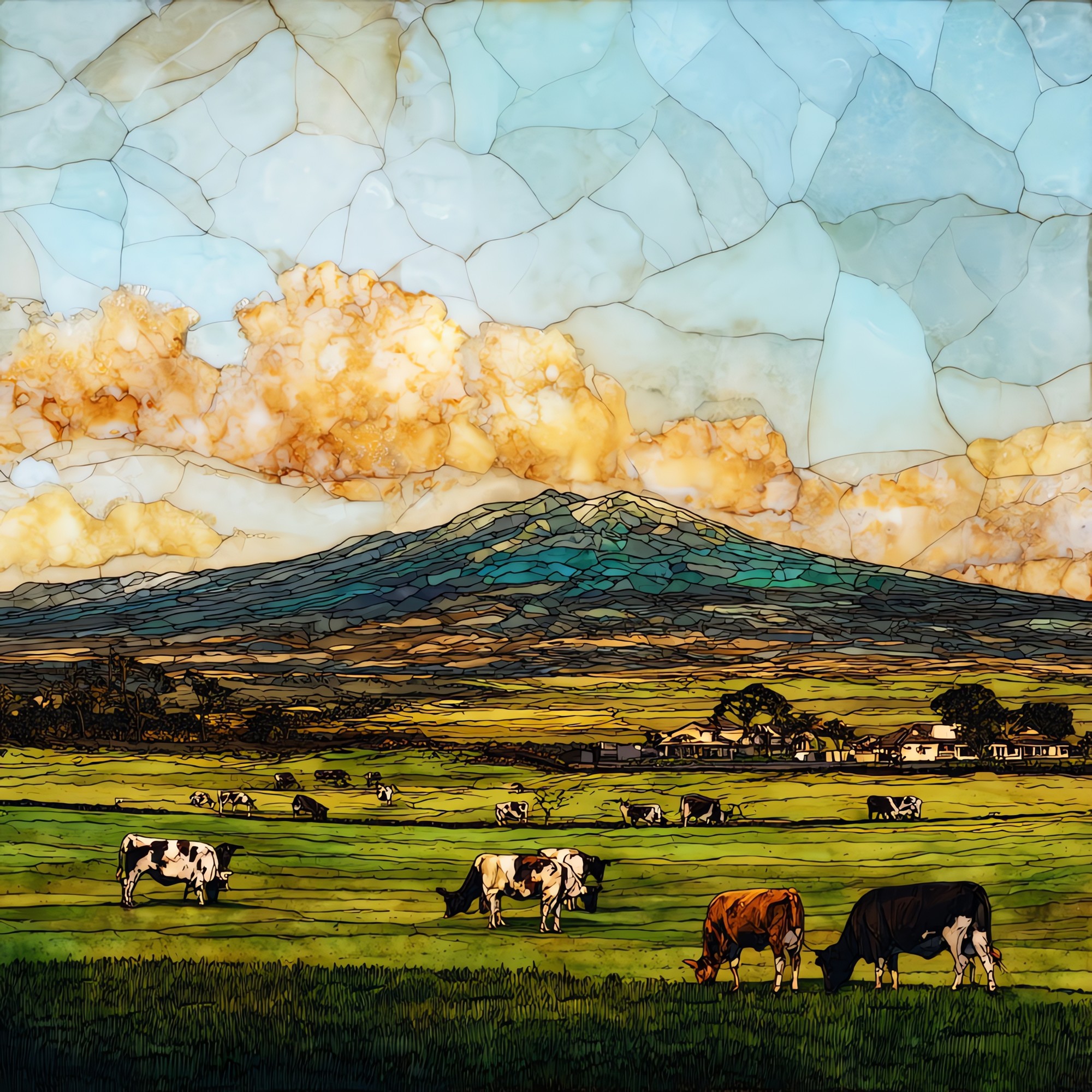 Parker Ranch Big Island Ceramic Art Tile