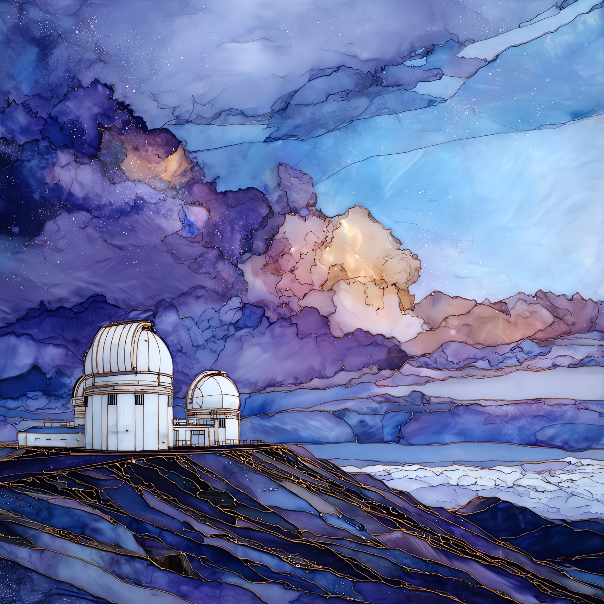 Mauna Kea Summit Big Island Ceramic Art Tile
