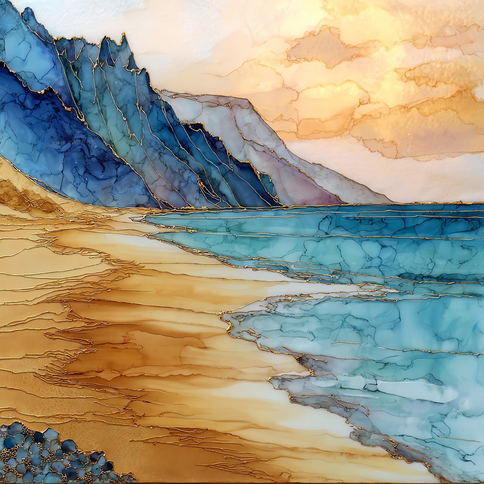 Polihale Beach Kauai Ceramic Art Tile