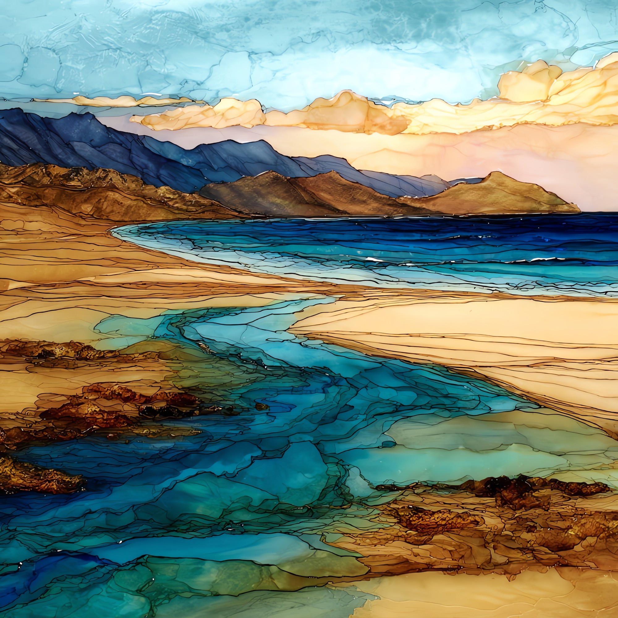 Barking Sands Kauai Ceramic Art Tile