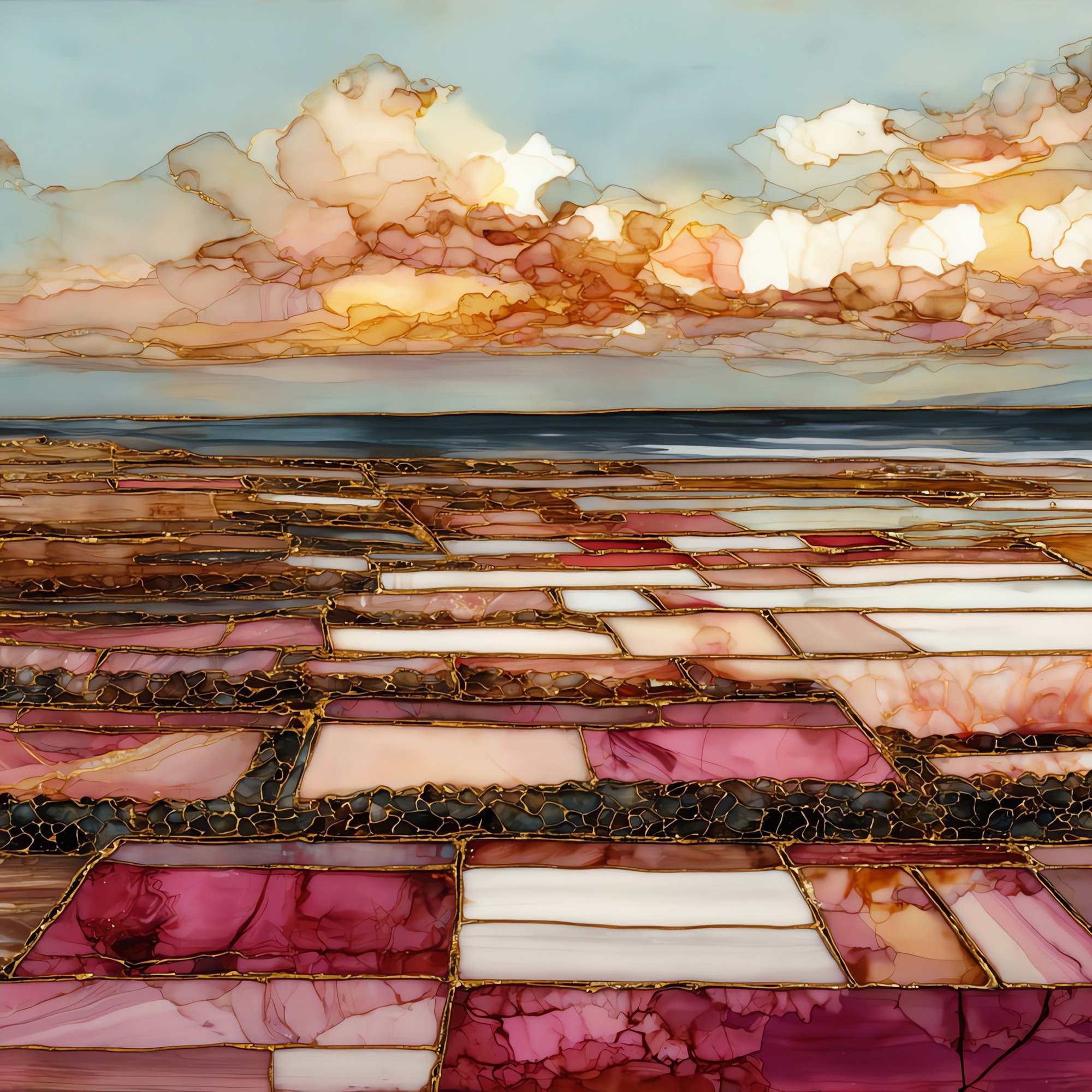 Salt Pond Hanapepe Kauai Ceramic Art Tile