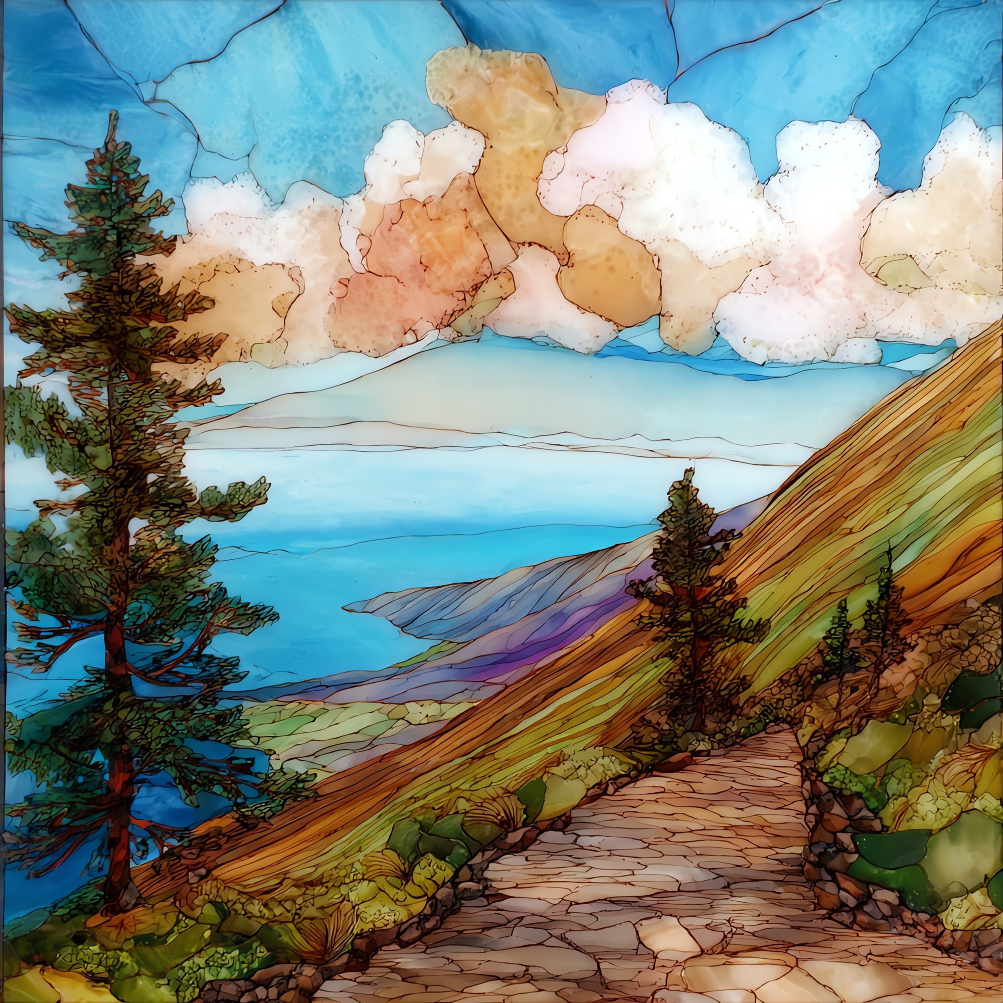 Munro Trail Lanaihale Ceramic Art Tile