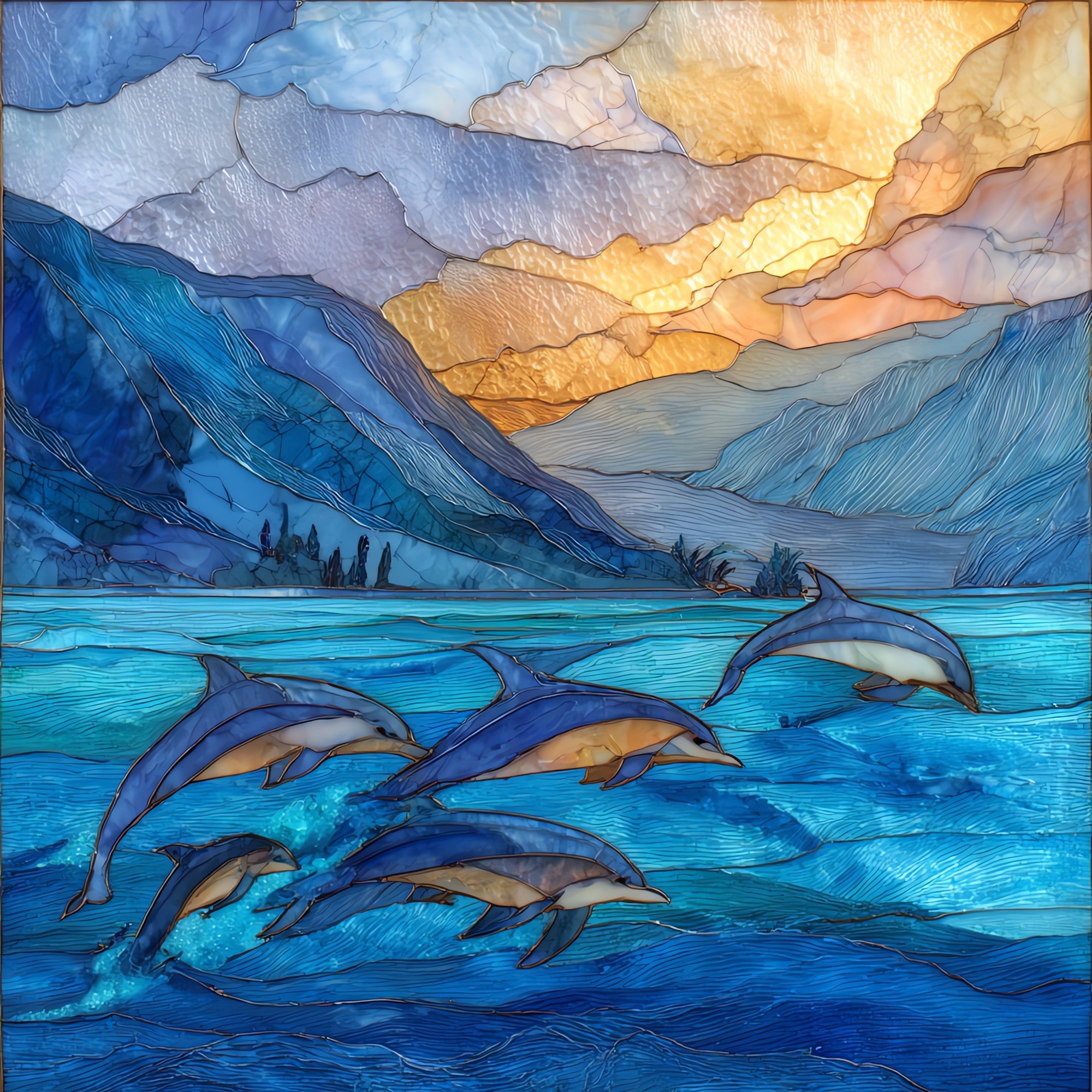 Spinner Dolphin Kealakekua Big Island Ceramic Art Tile