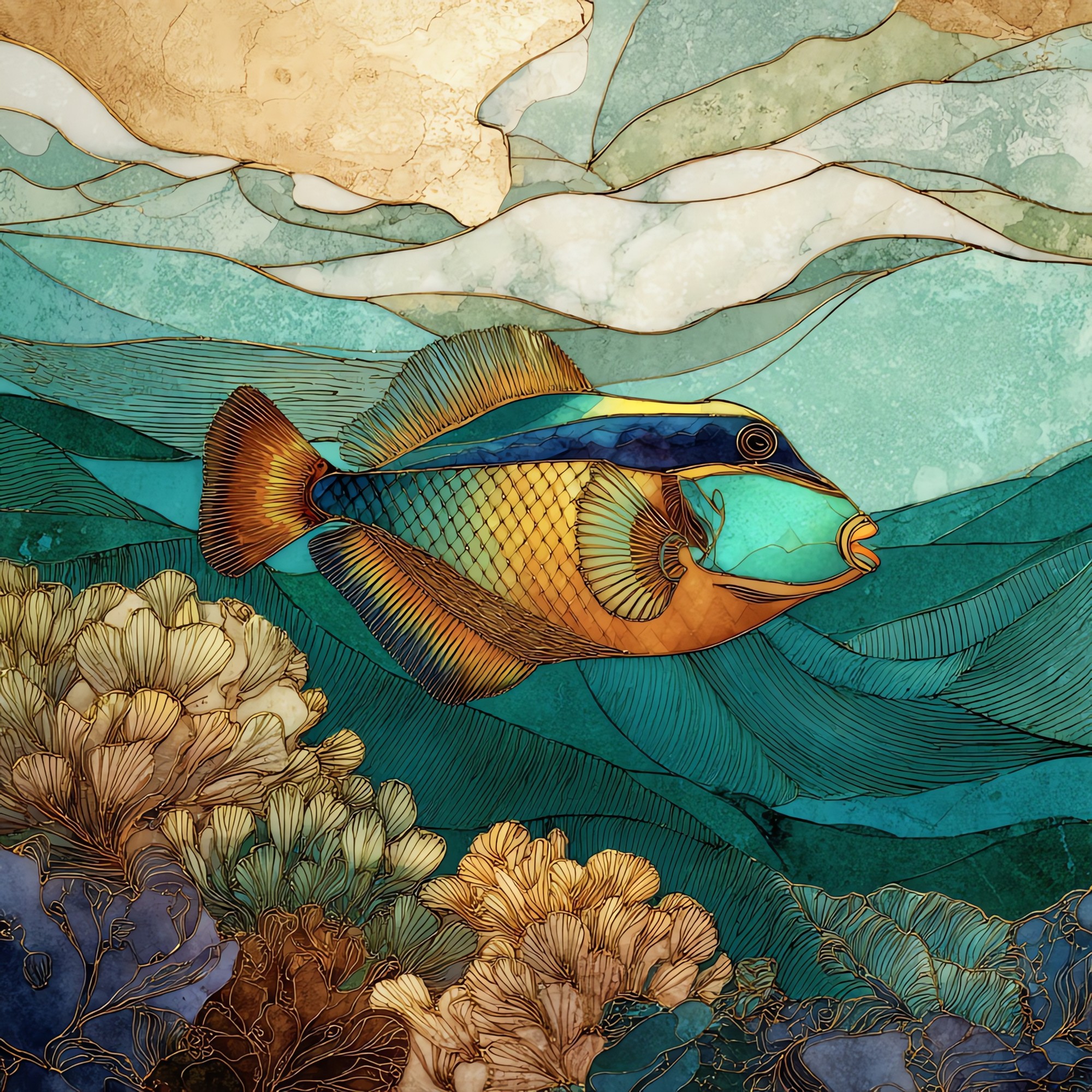Humuhumunukunukuapuaa Ceramic Art Tile