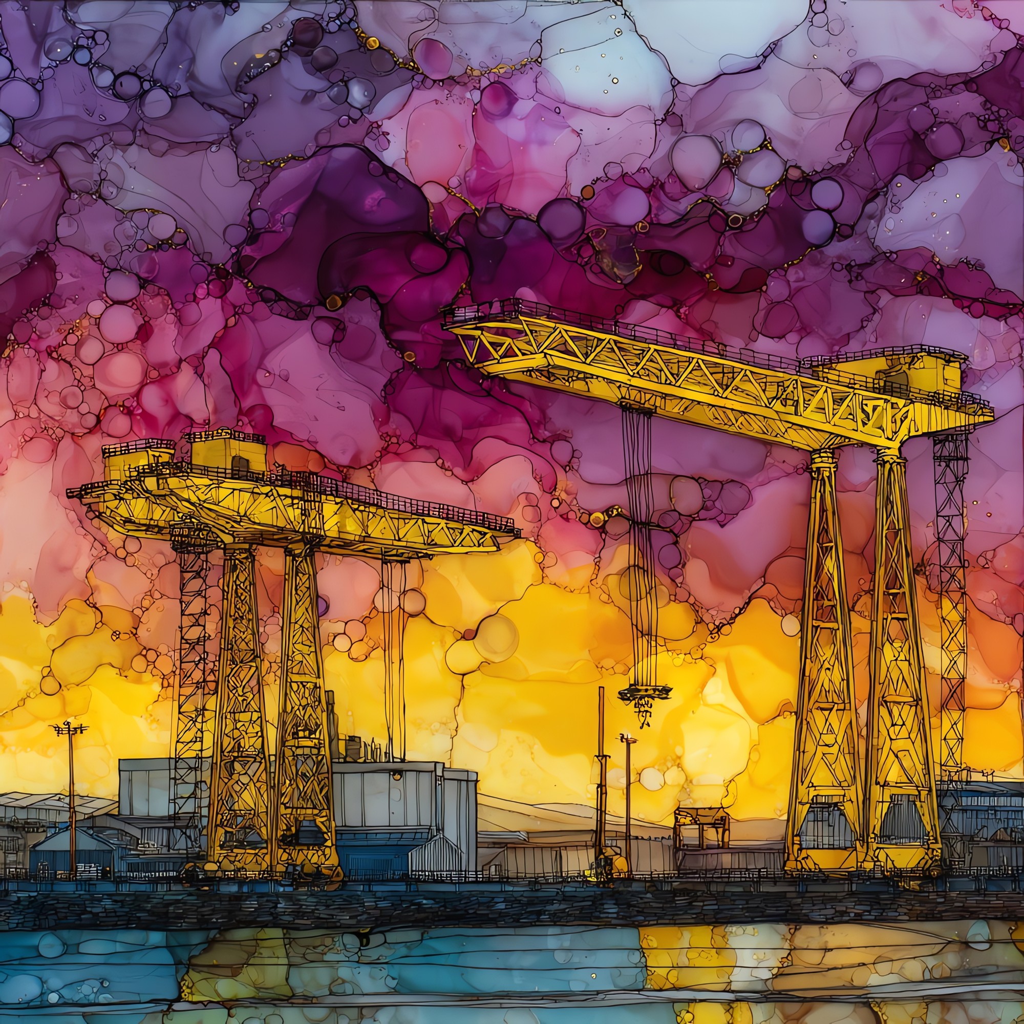 Belfast Shipyard Cranes