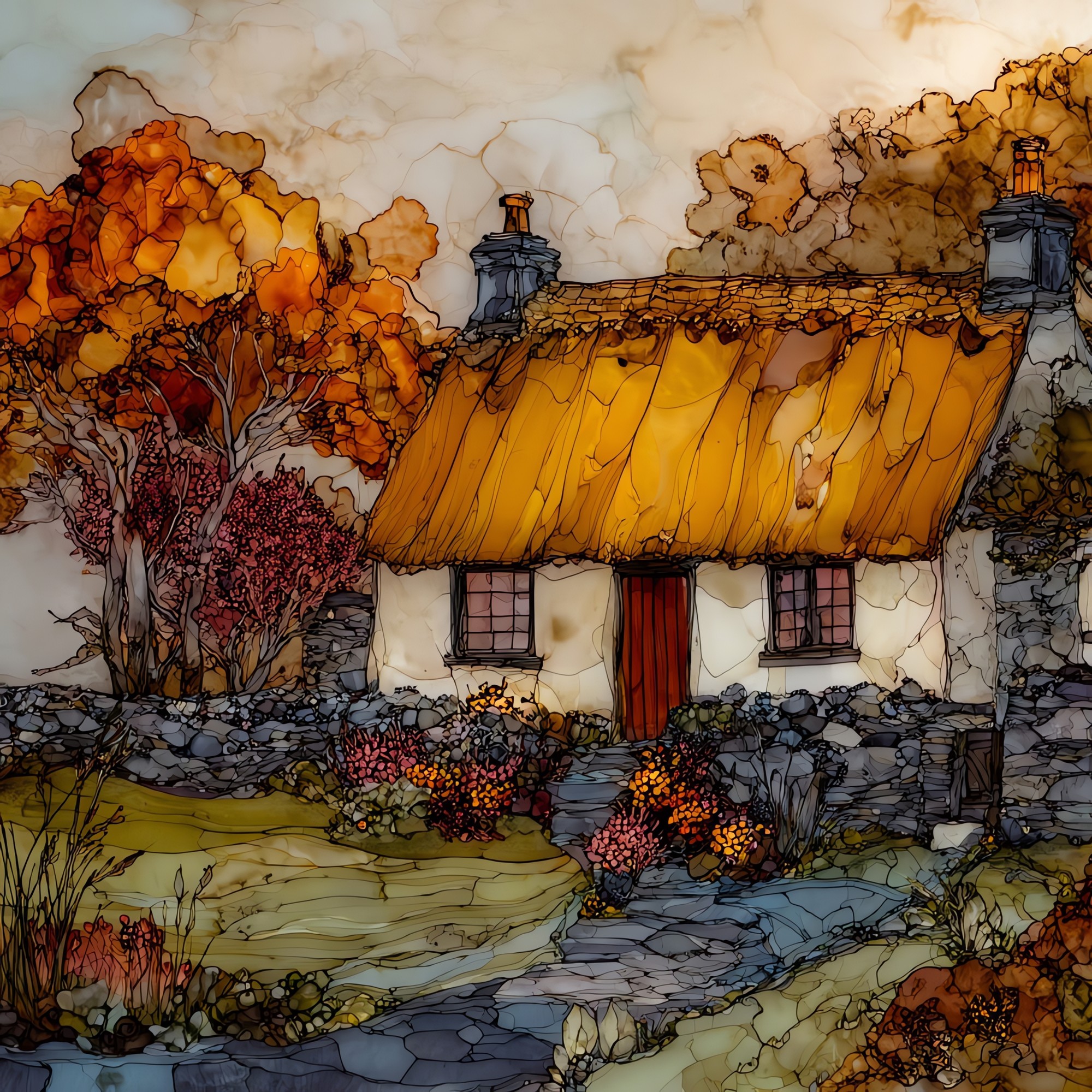 Irish Thatched Cottage