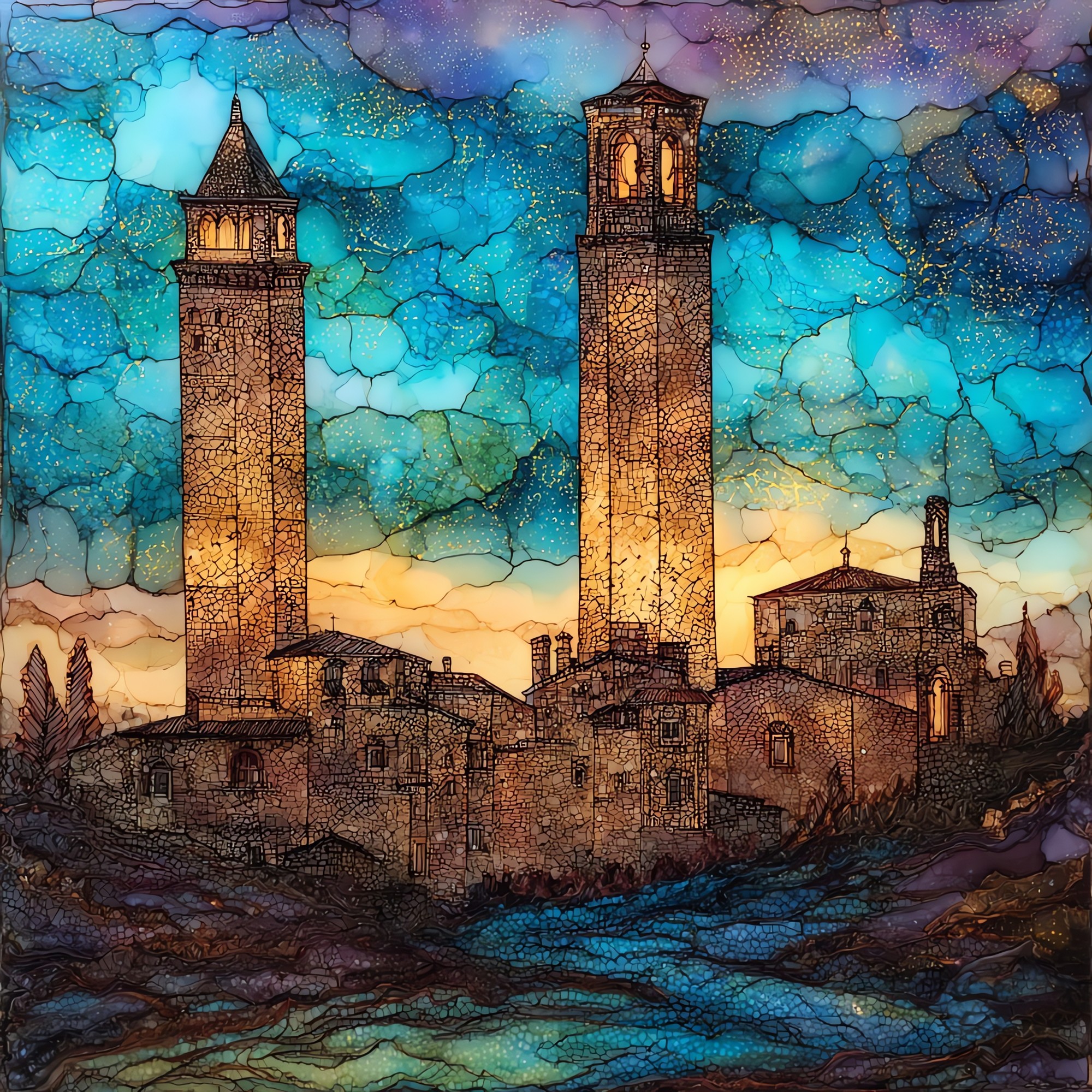 Two Towers of Bologna