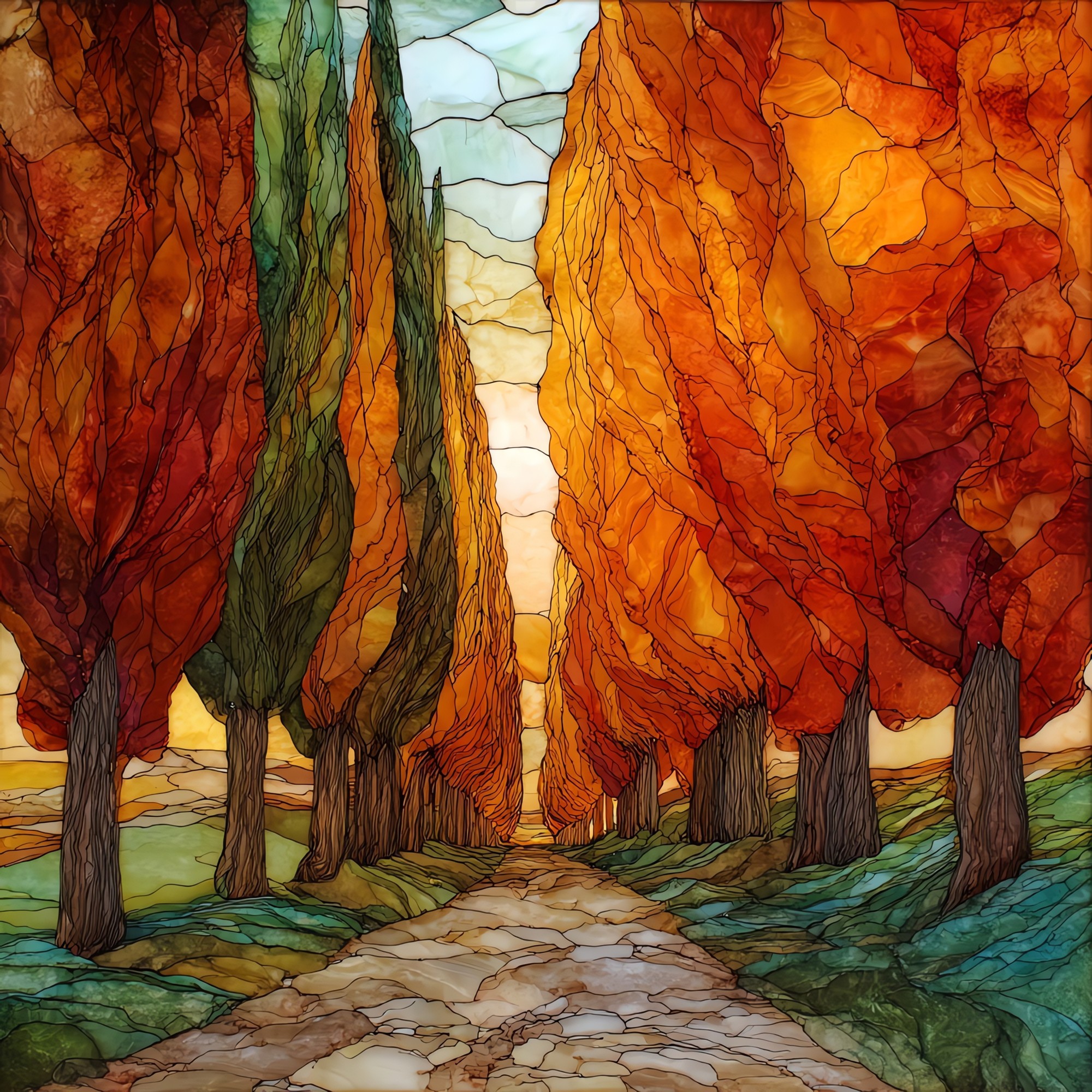 Tuscan Cypress Avenue