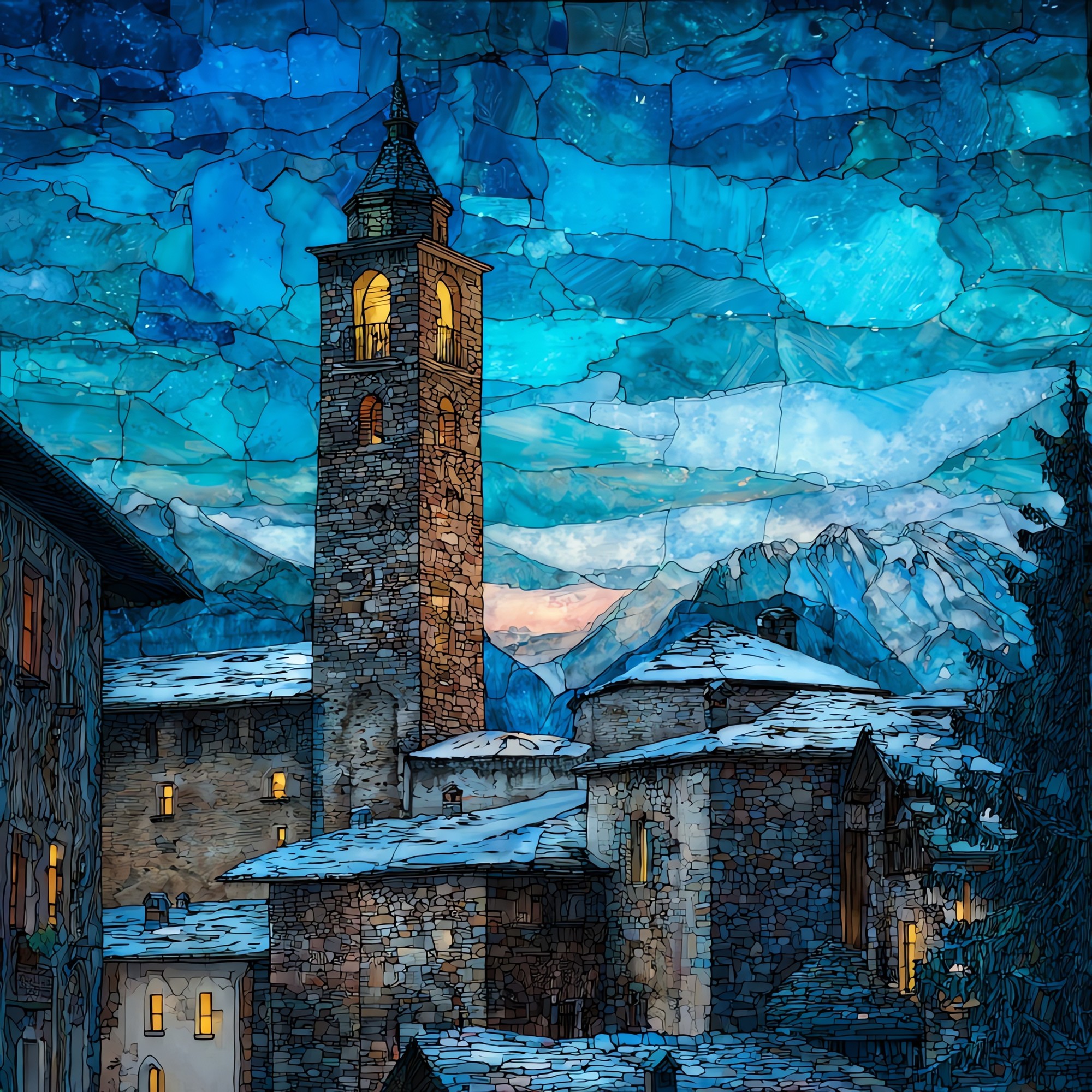 Bormio Old Town Winter